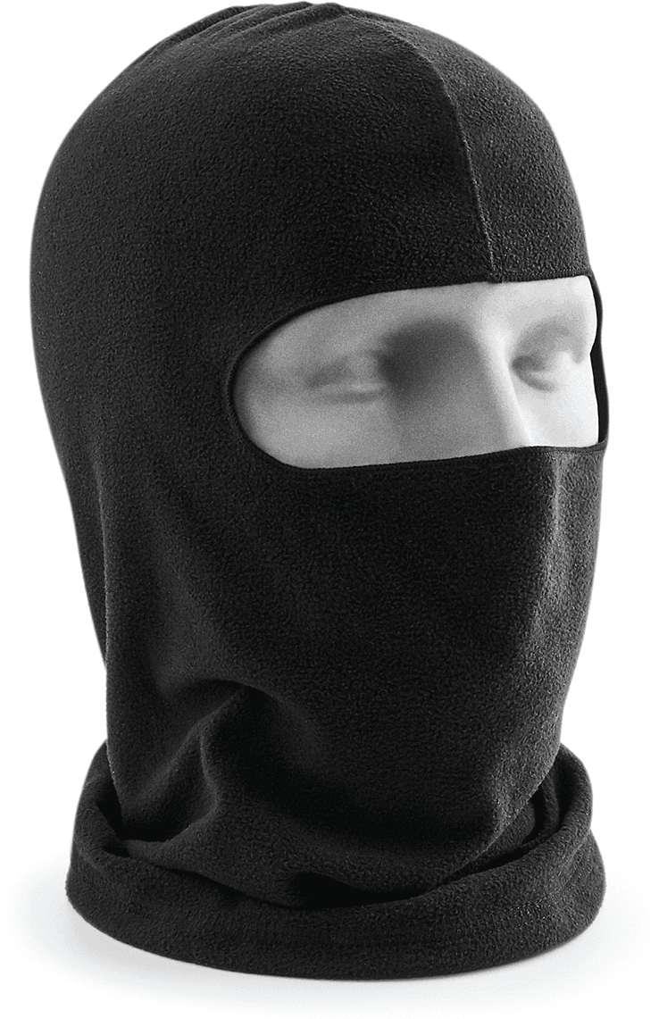 Cagoule en micropolaire — coloris Black (Noir)