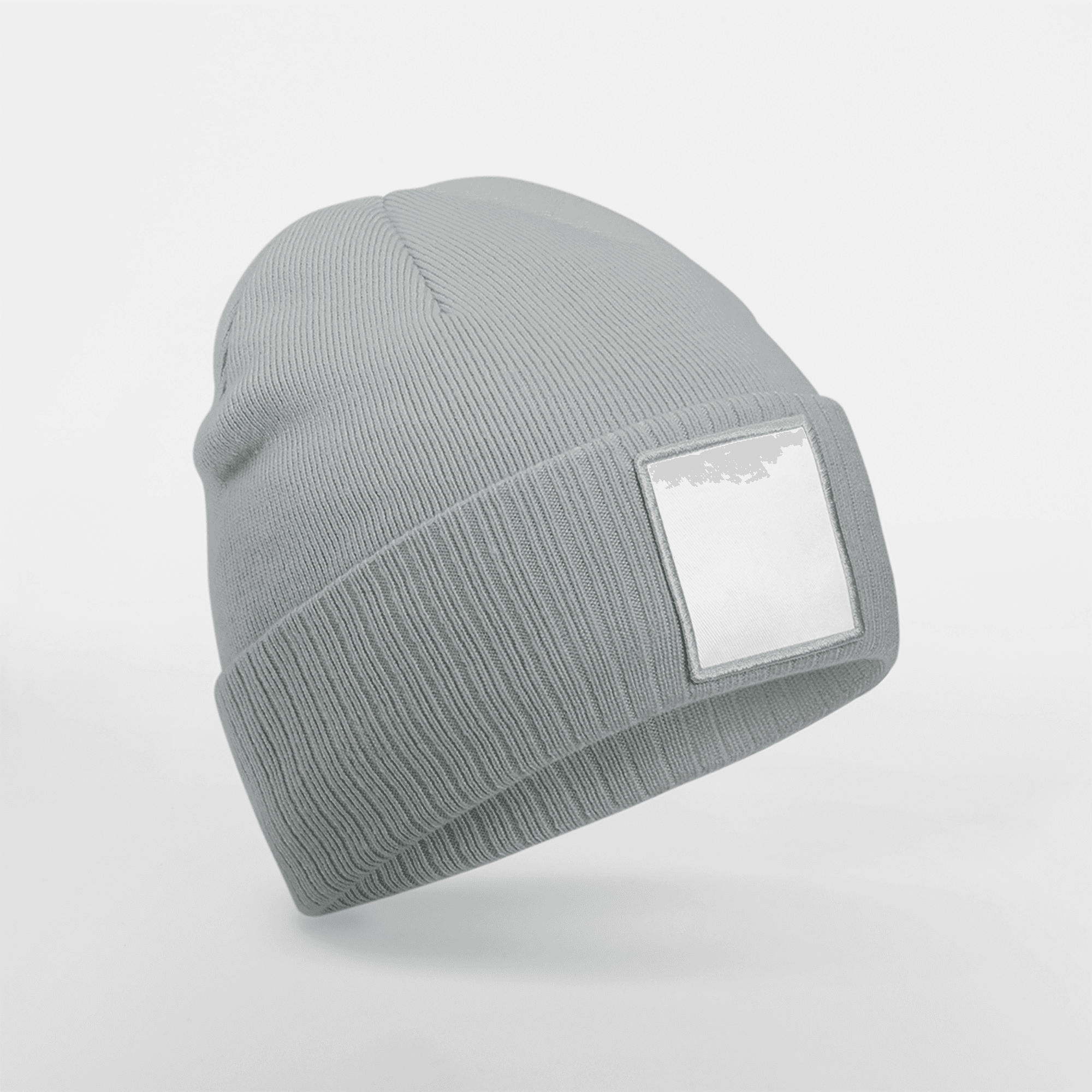 Bonnet à patch appliqué — coloris Ash/White (Gris)
