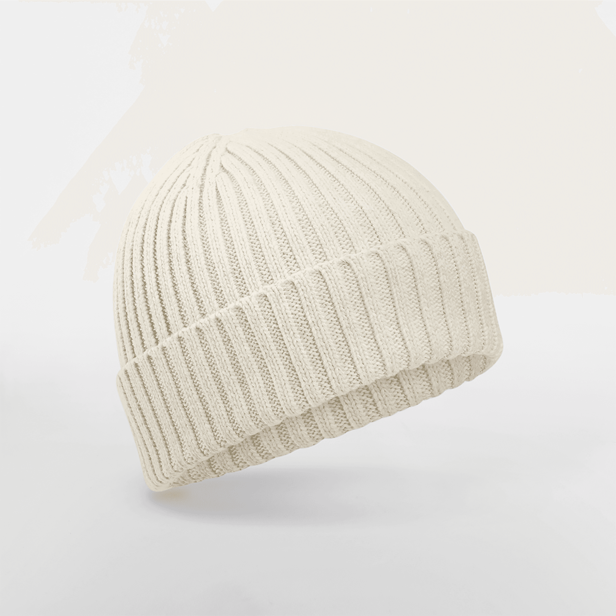Bonnet enfant en coton biologique — coloris Almond (Beige)