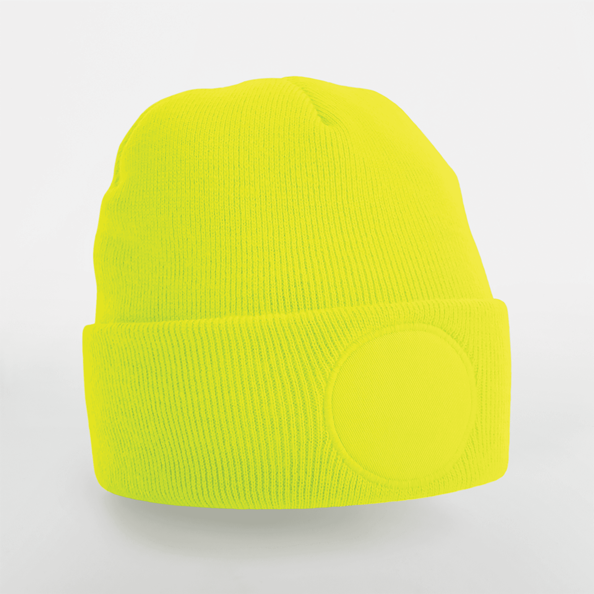 Bonnet à patch rond — coloris Fluorescent Yellow (Jaune)
