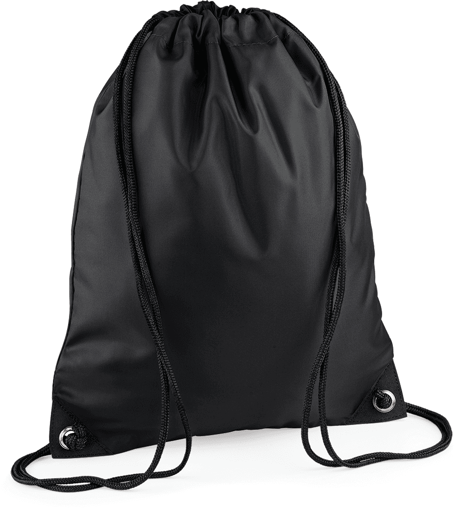 Sac à dos cordelettes PREMIUM — coloris Black (Noir)