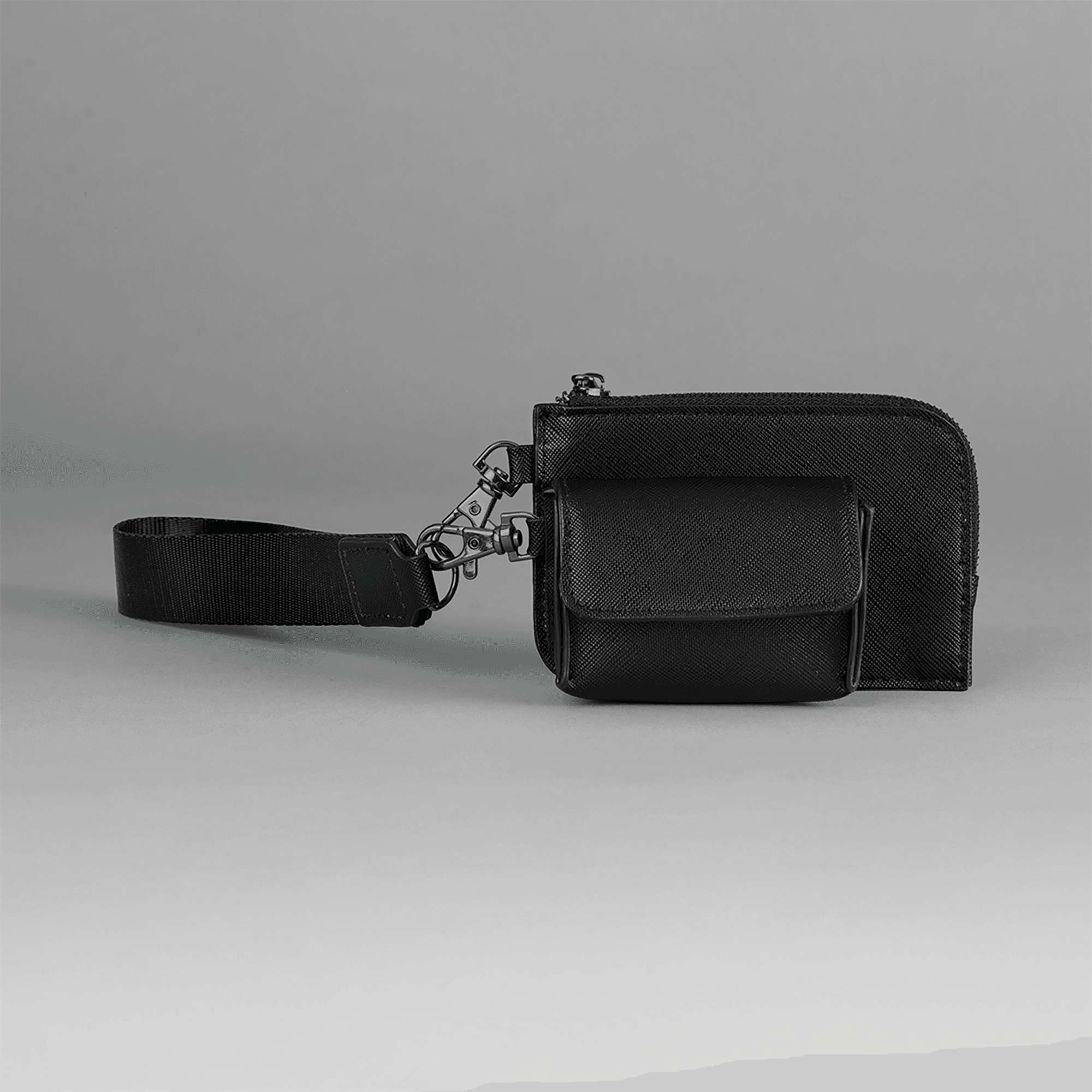Pochette-bracelet Boutique — coloris Black / Black (Noir)