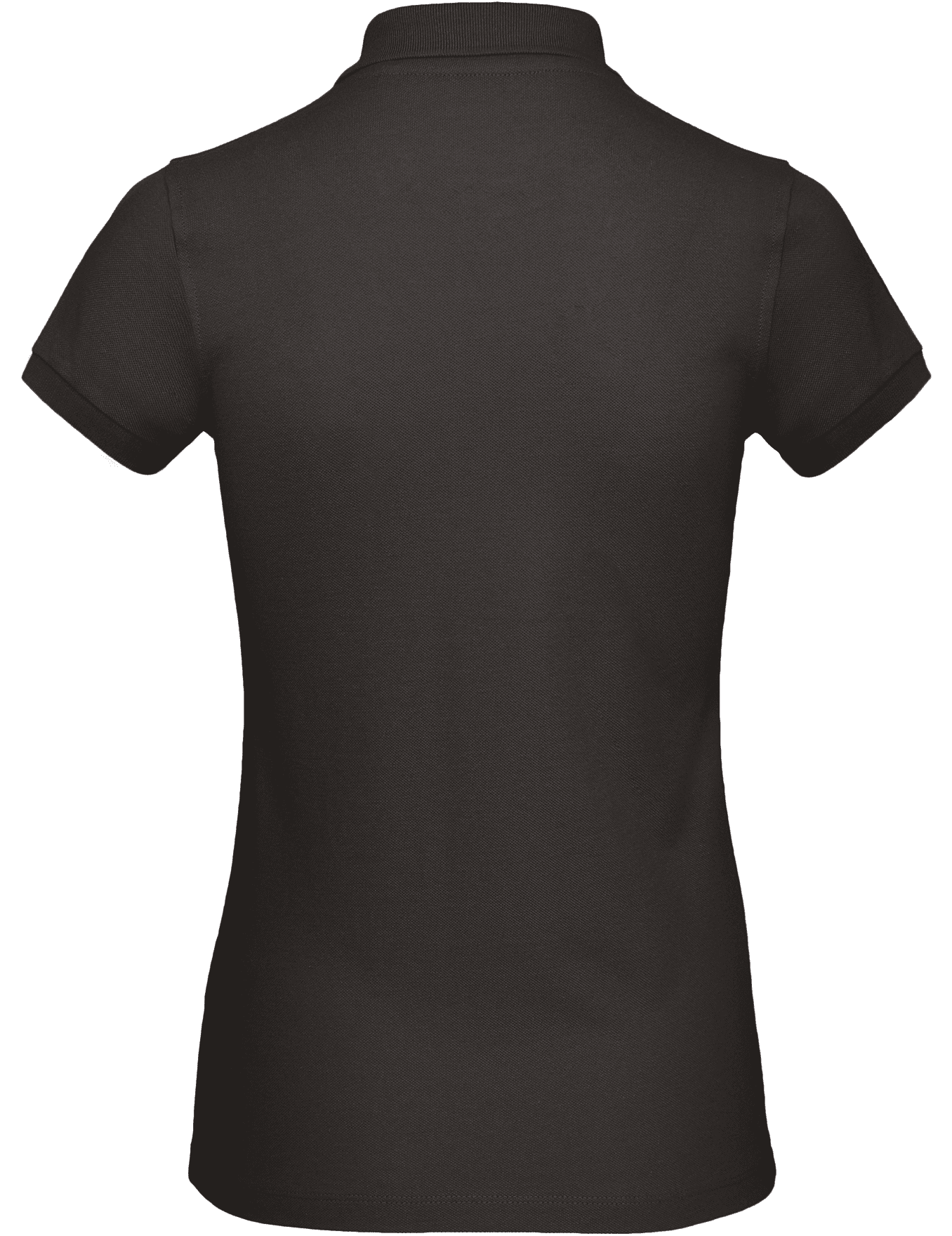 Polo bio femme — coloris Black (Noir)