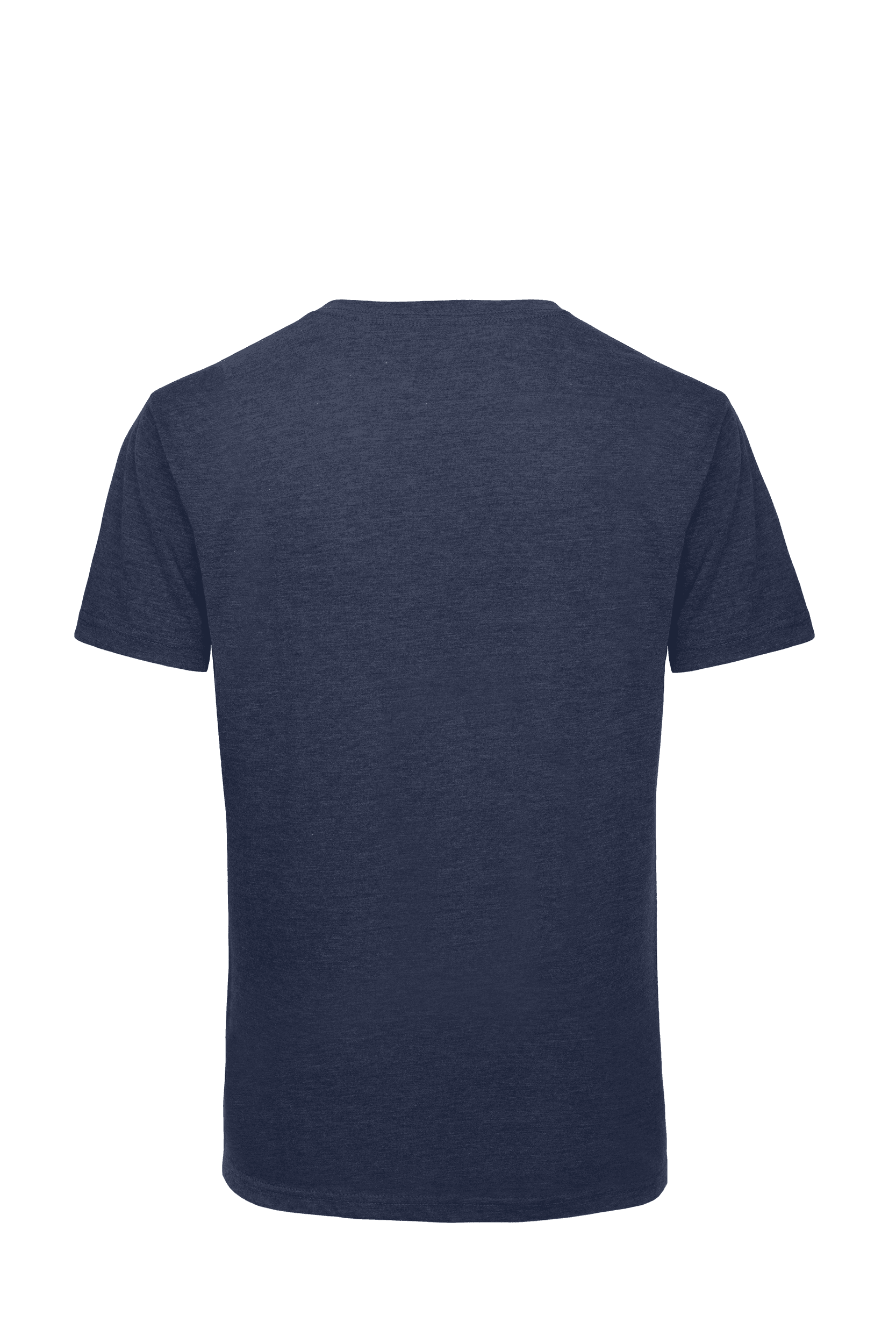 T-shirt Triblend col V Homme — coloris Heather Navy (Bleu)