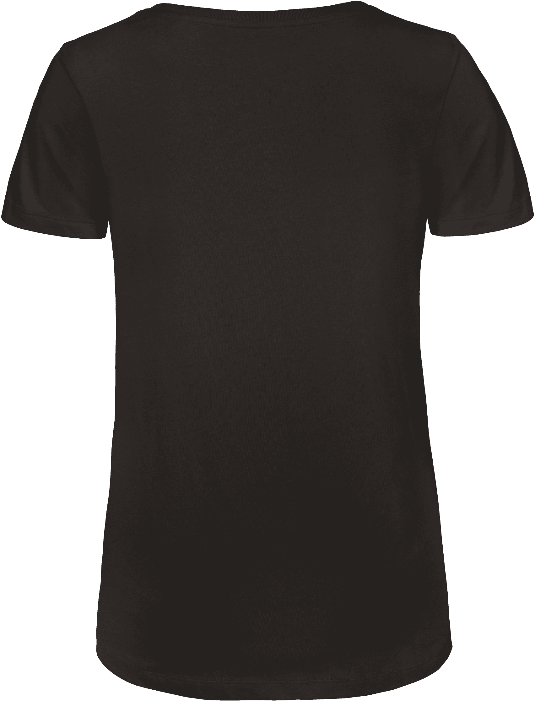 T-shirt Organic Inspire col V Femme — coloris Black (Noir)