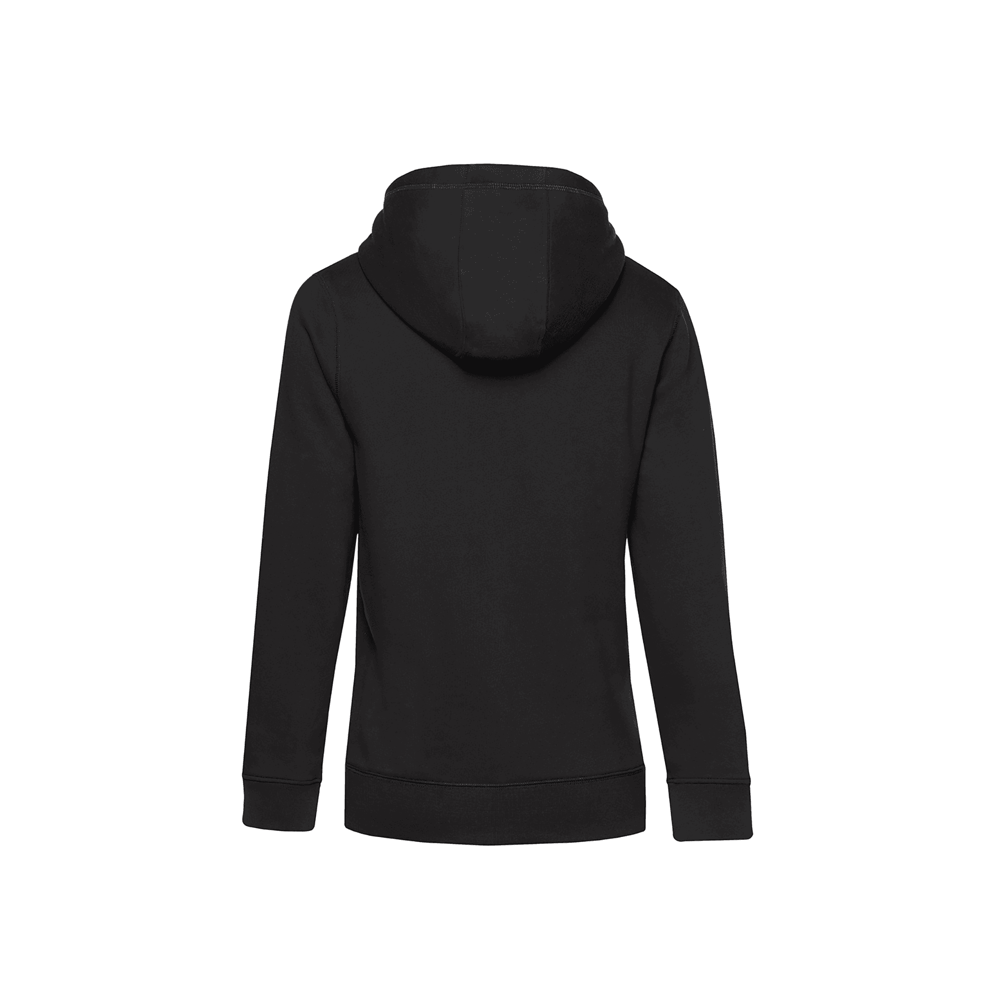 Sweat-shirt capuche zippé QUEEN — coloris Black Pure (Noir)