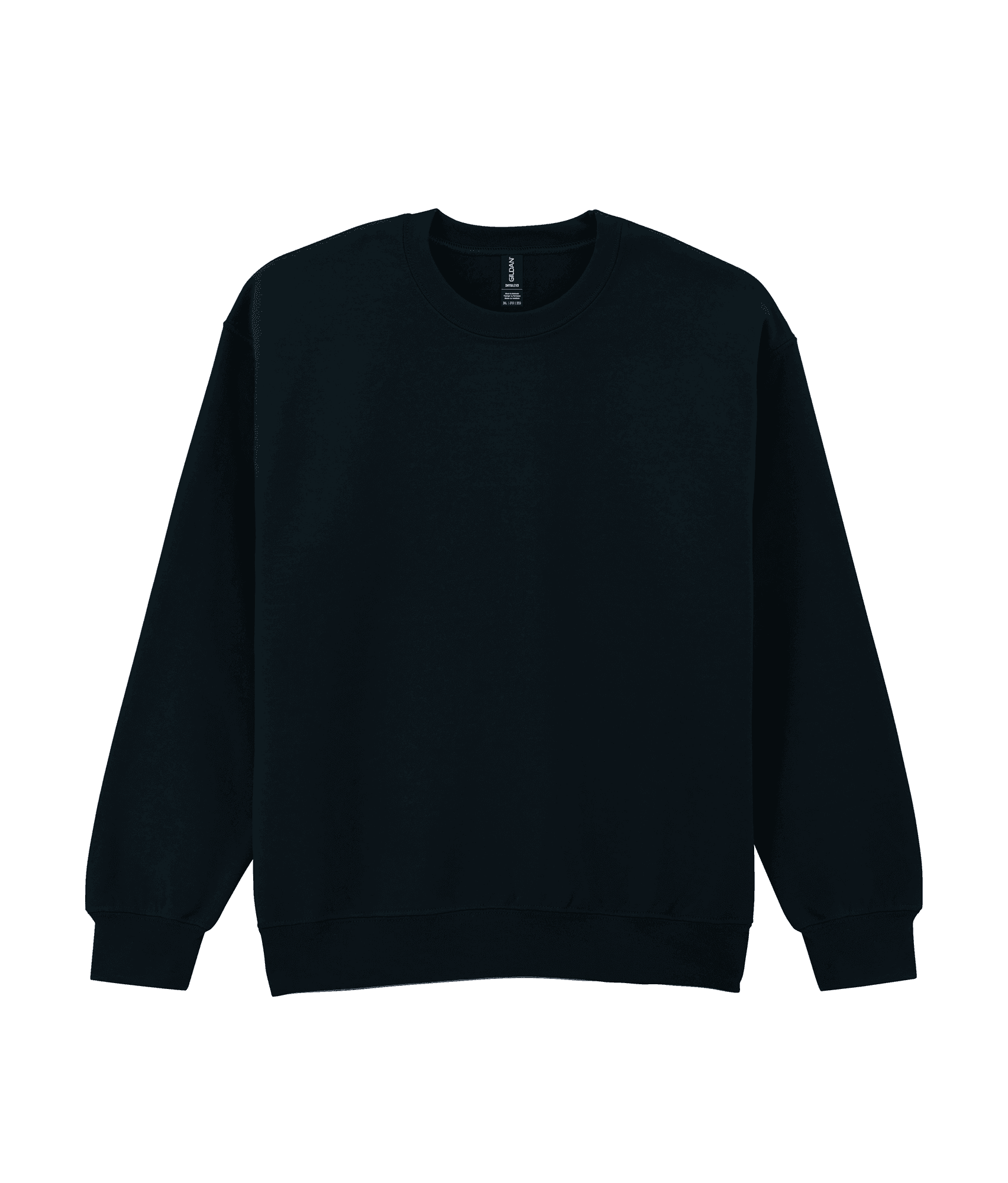 Sweat-shirt col rond Dryblend® — coloris Black (Noir)