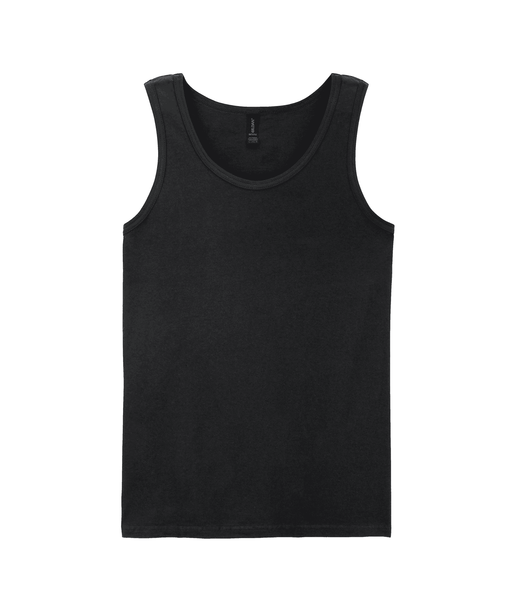 Débardeur homme Softstyle — coloris Black (Noir)