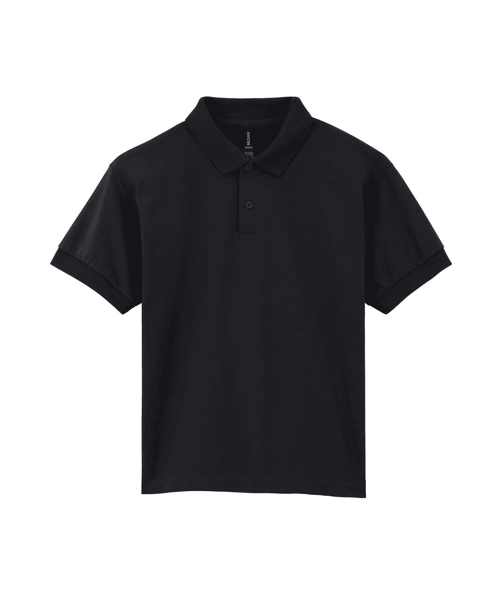 Polo jersey Dryblend® enfant — coloris Black (Noir)