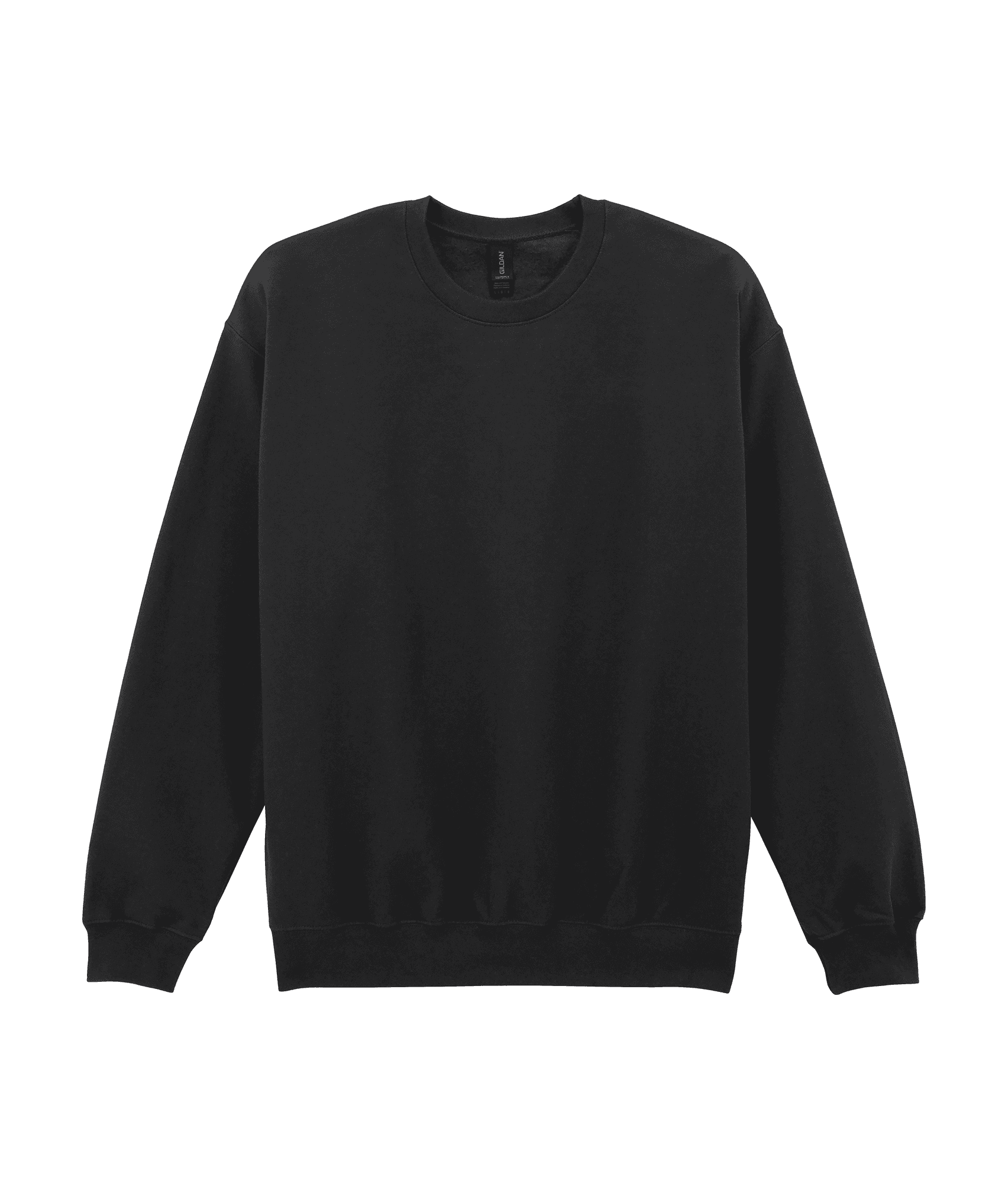 Sweat-shirt col rond Midweight Softstyle — coloris Black (Noir)