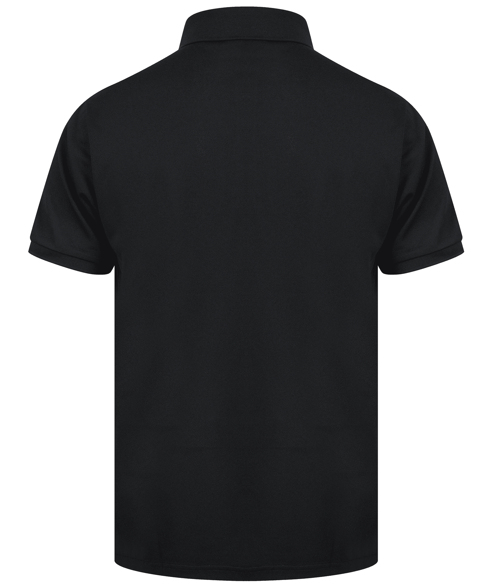 Polo homme polyester recyclé — coloris Black (Noir)