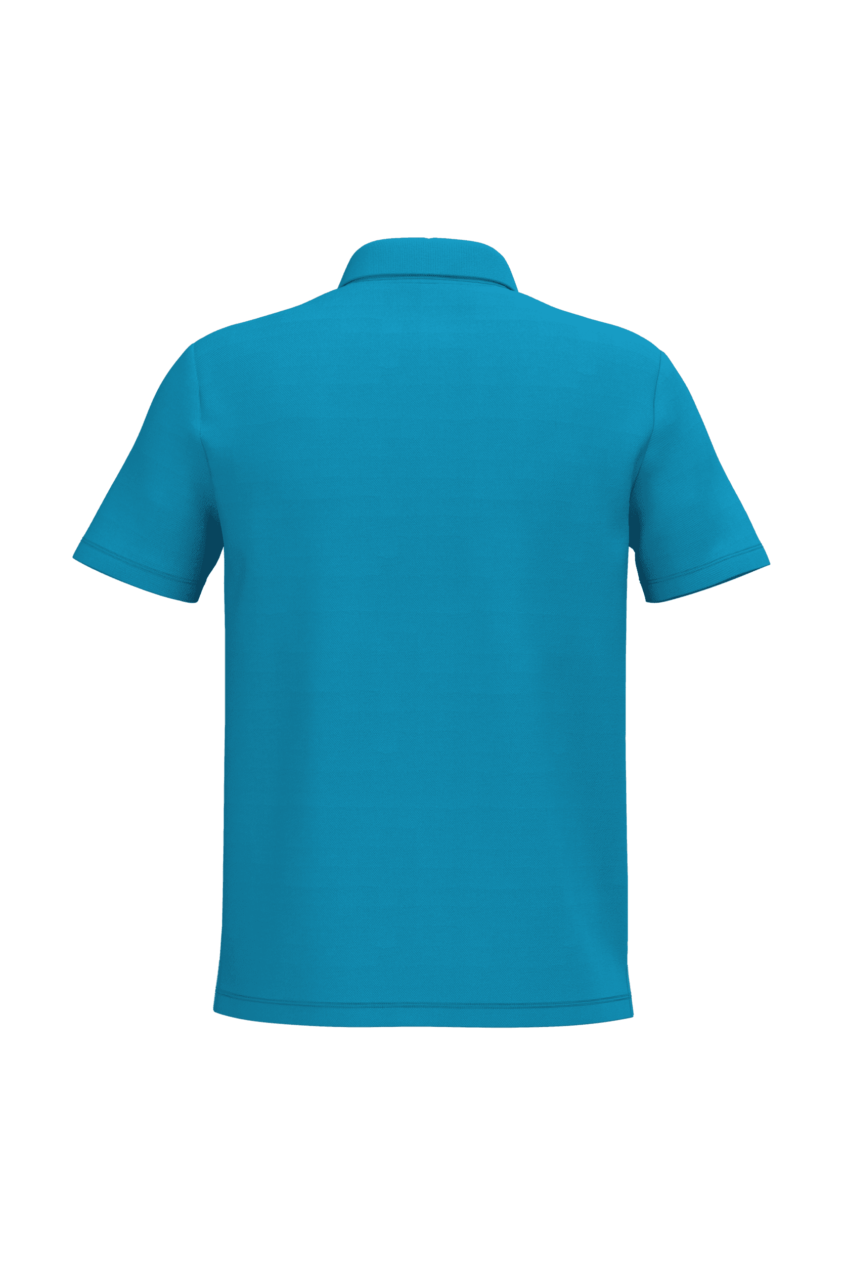 Polo piqué homme — coloris Ideal Atoll Blue (Bleu)