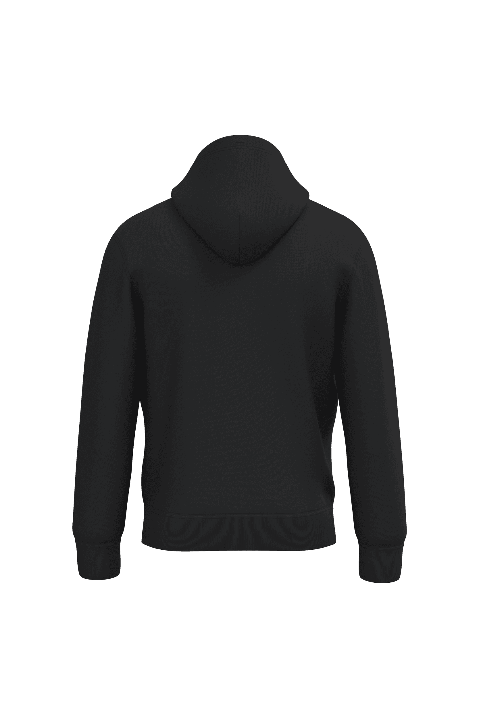 Sweat-shirt à capuche unisexe — coloris Ideal Black (Noir)