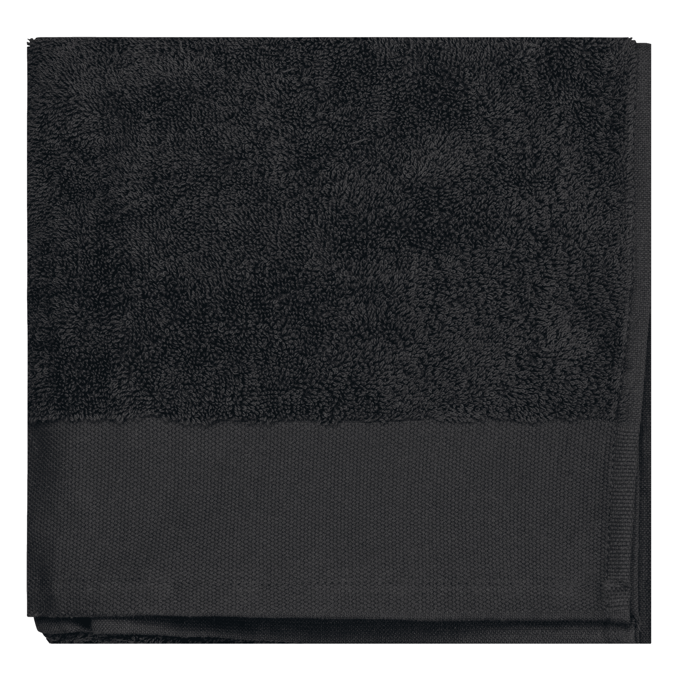 Serviette de toilette Bio 100 x 50 cm — coloris Black (Noir)