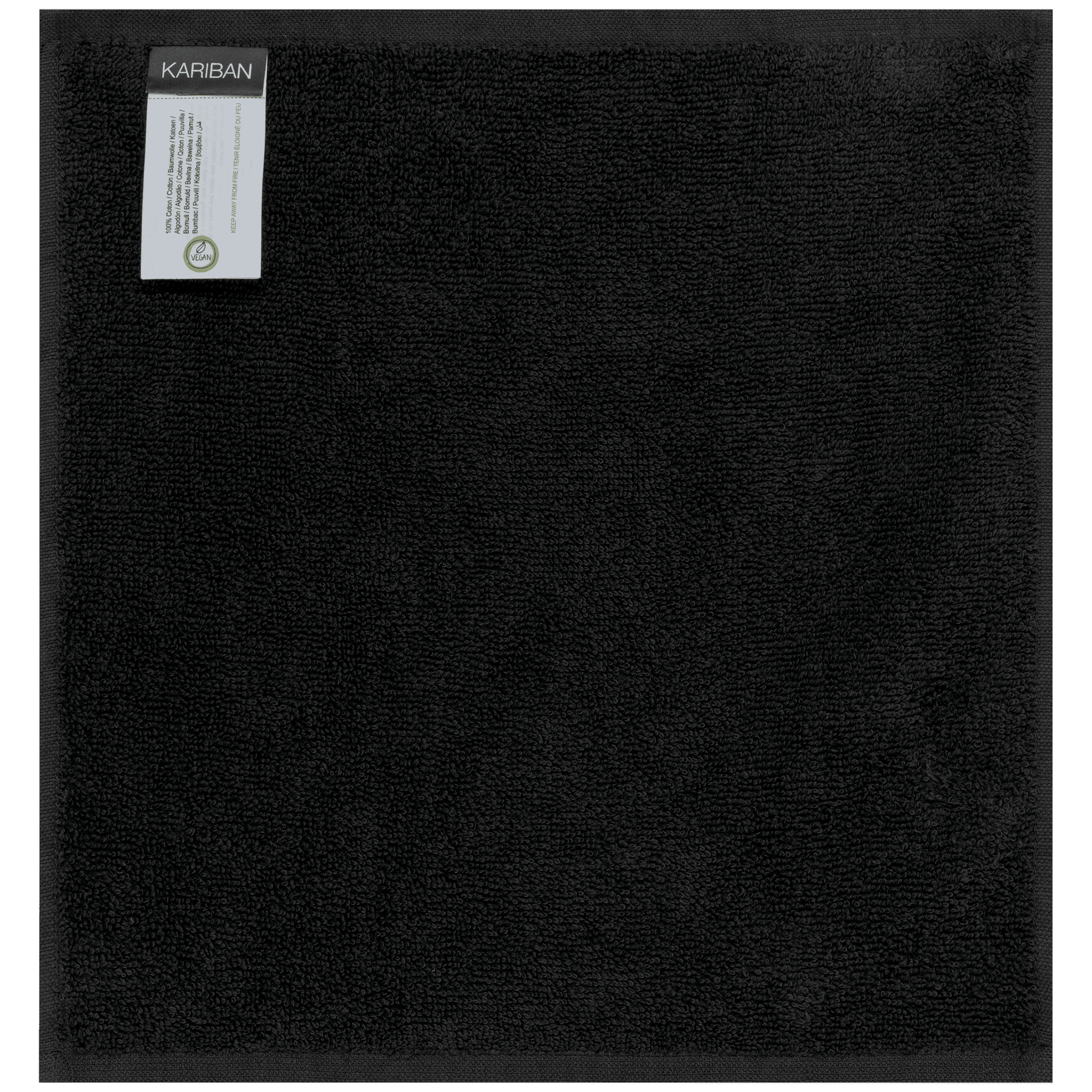 Serviettes d'invité 30 x 30 cm - Lot de 5 serviettes — coloris Black (Noir)