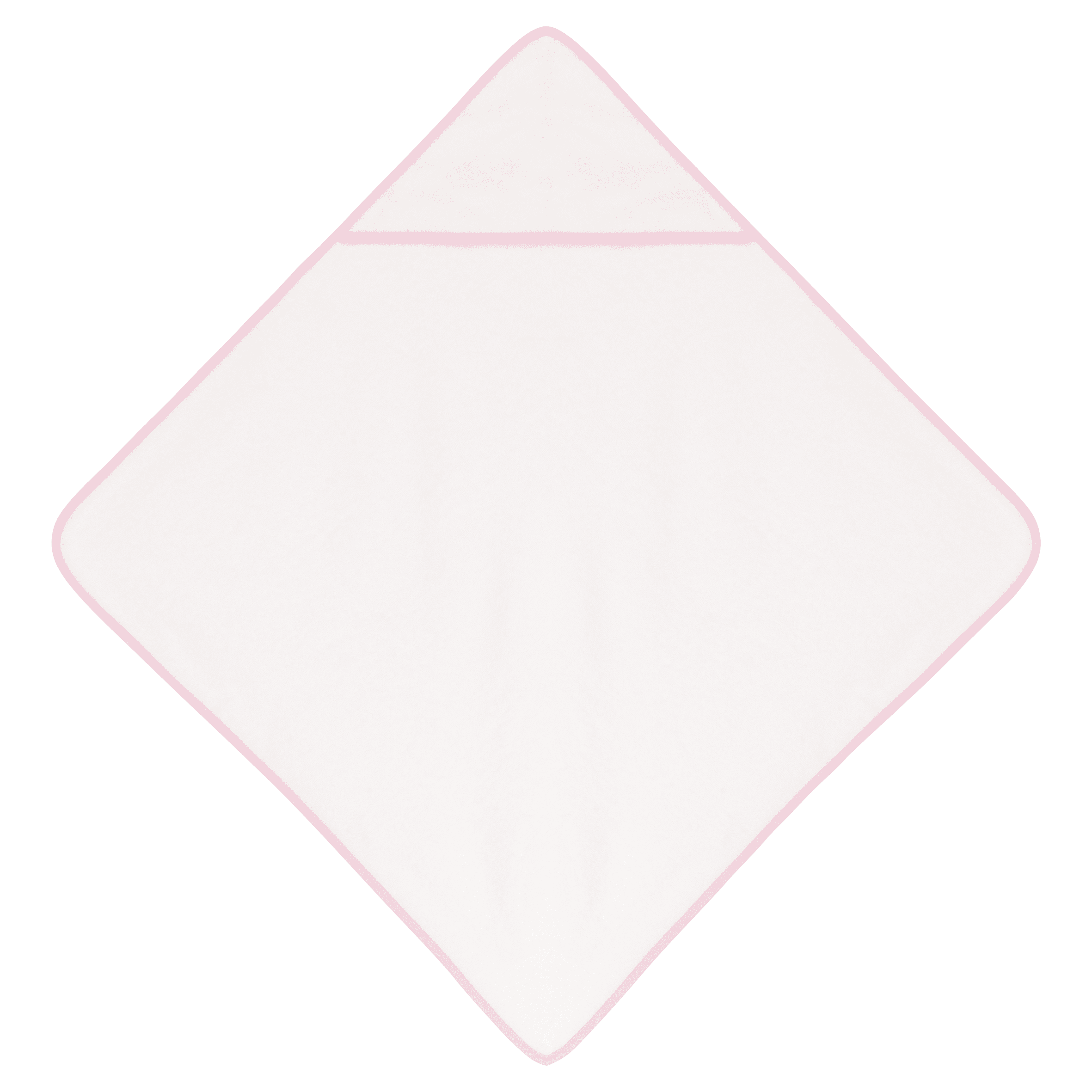 Sortie de bain éponge bébé — coloris White / Pink (Blanc)