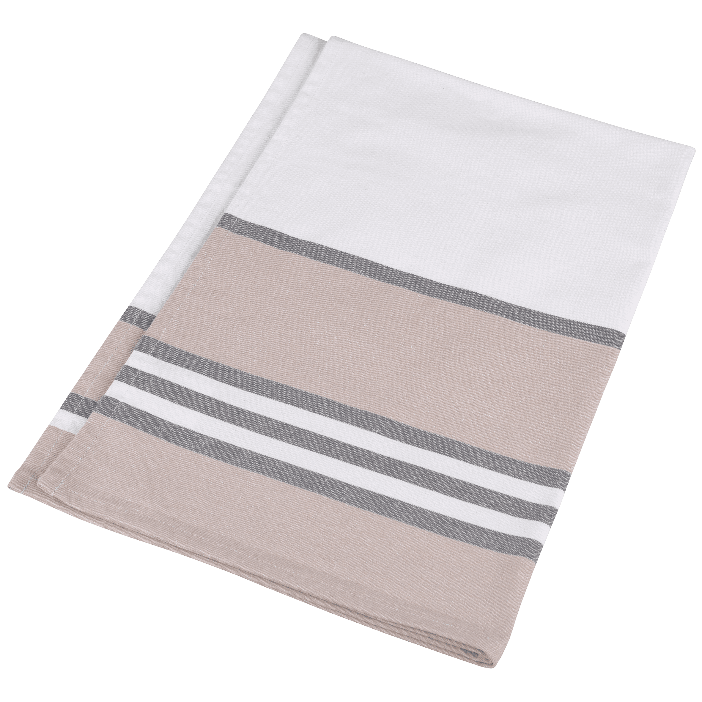 Essuie-vaisselle à rayures — coloris White / Grey (Blanc)