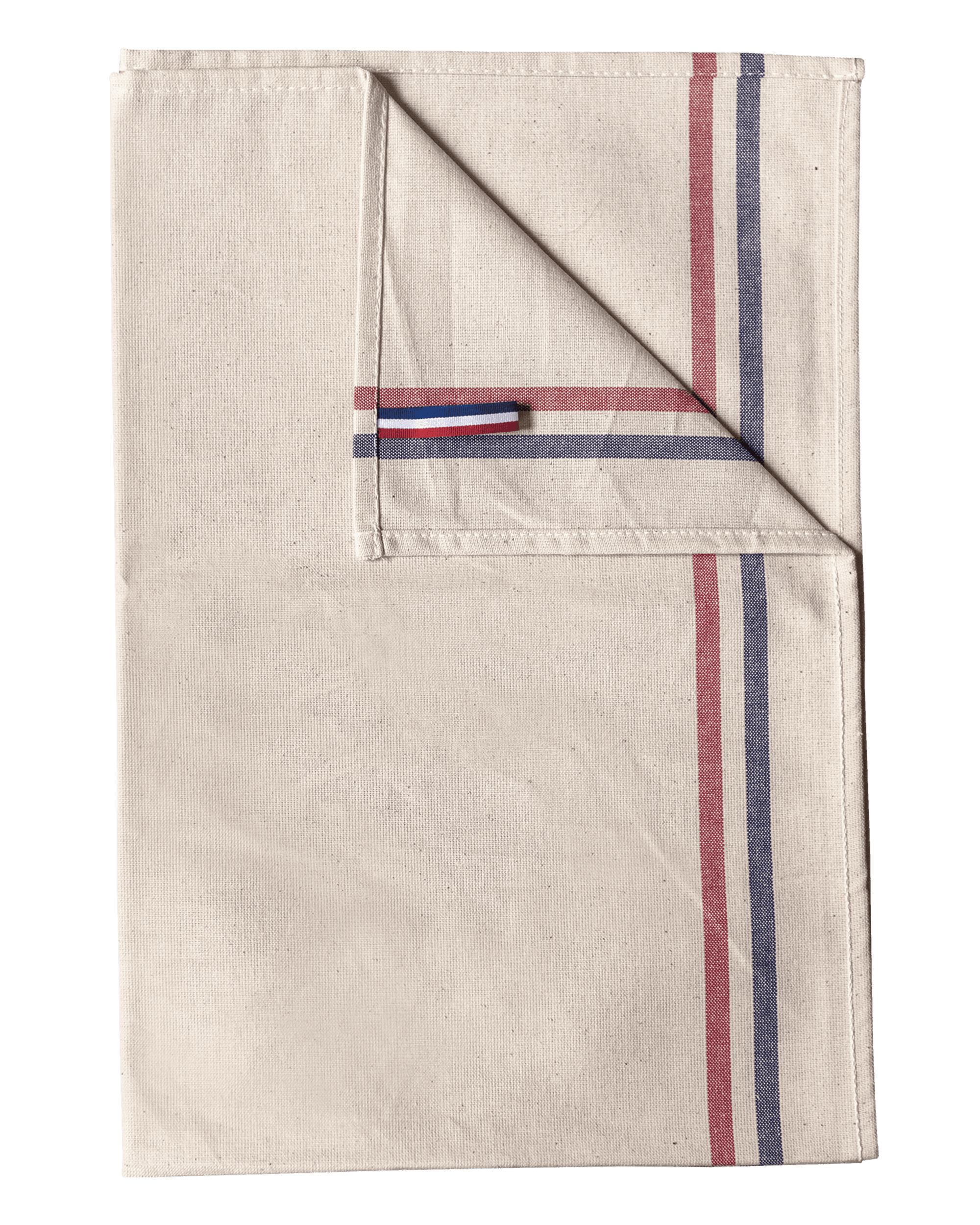 Essuie-vaisselle 2 rayures Origine France Garantie — coloris Natural (Beige)