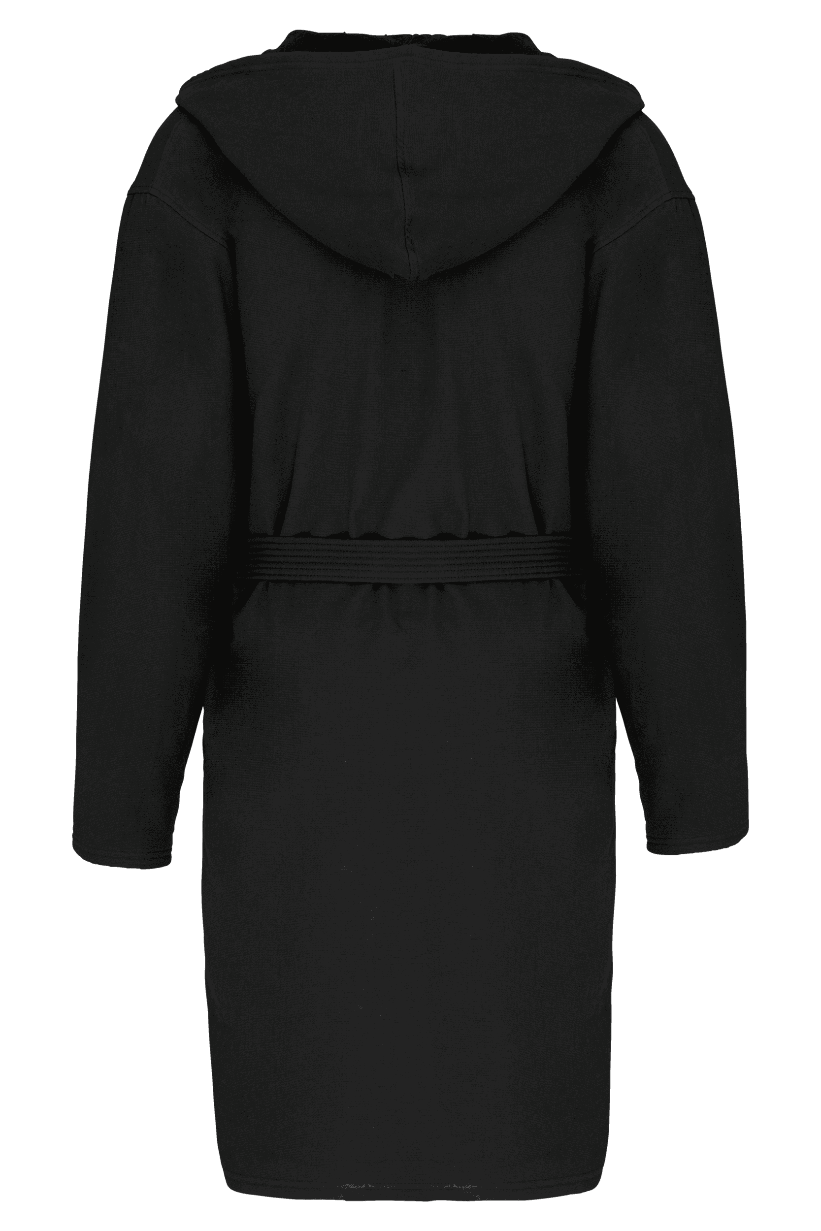 Peignoir de bain à capuche Bio — coloris Black (Noir)