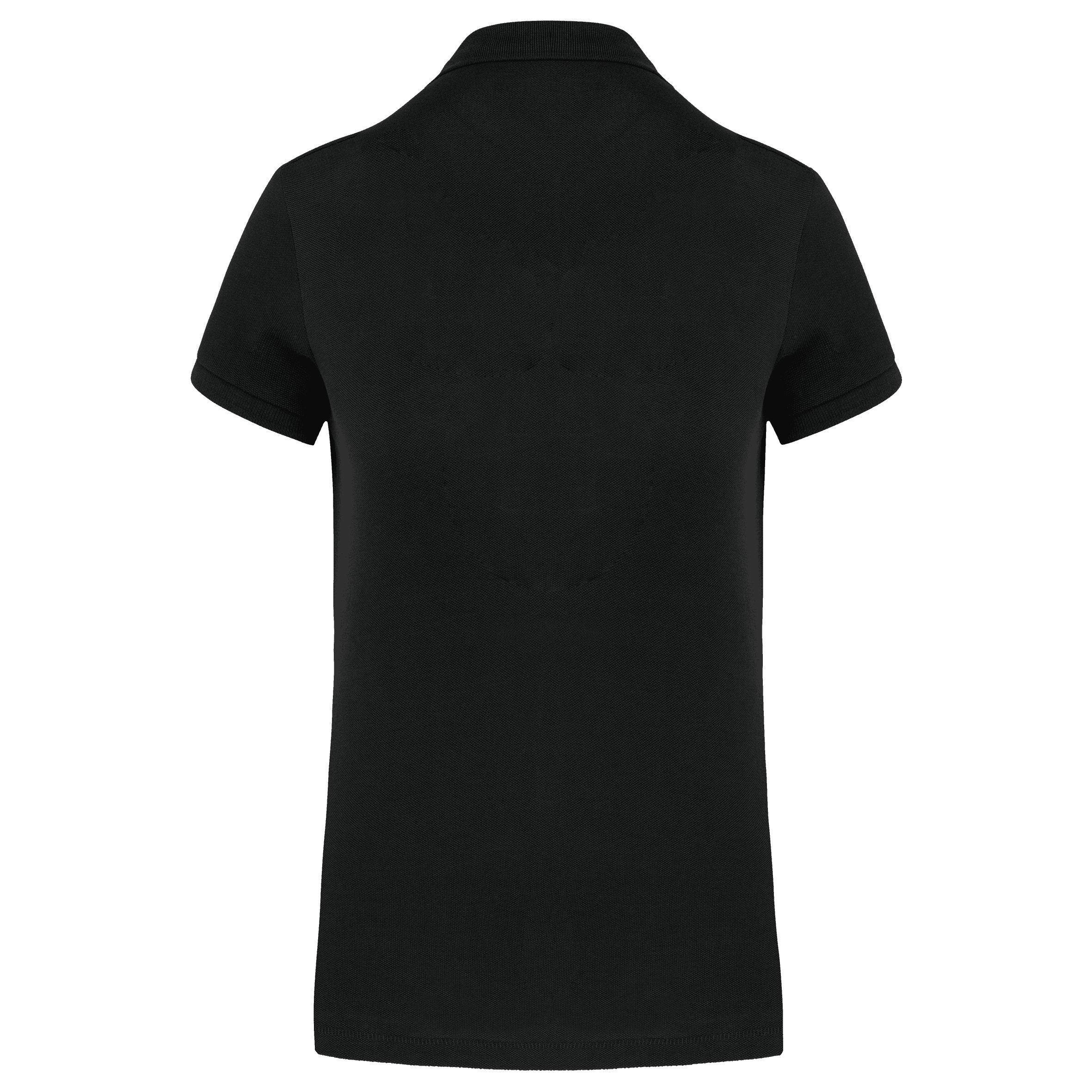 Polo Supima® manches courtes femme — coloris Black (Noir)