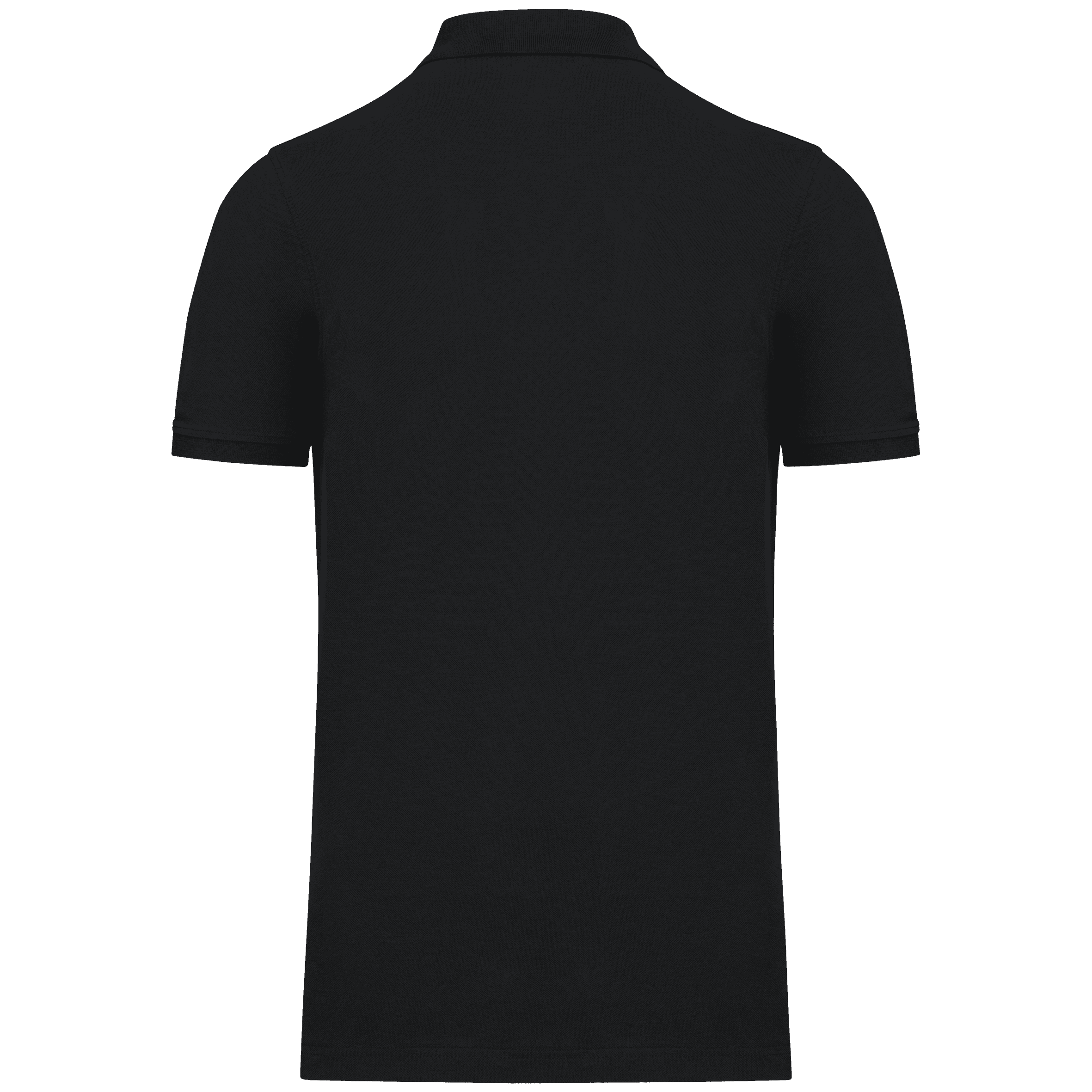 Polo piqué Bio180 homme — coloris Black (Noir)