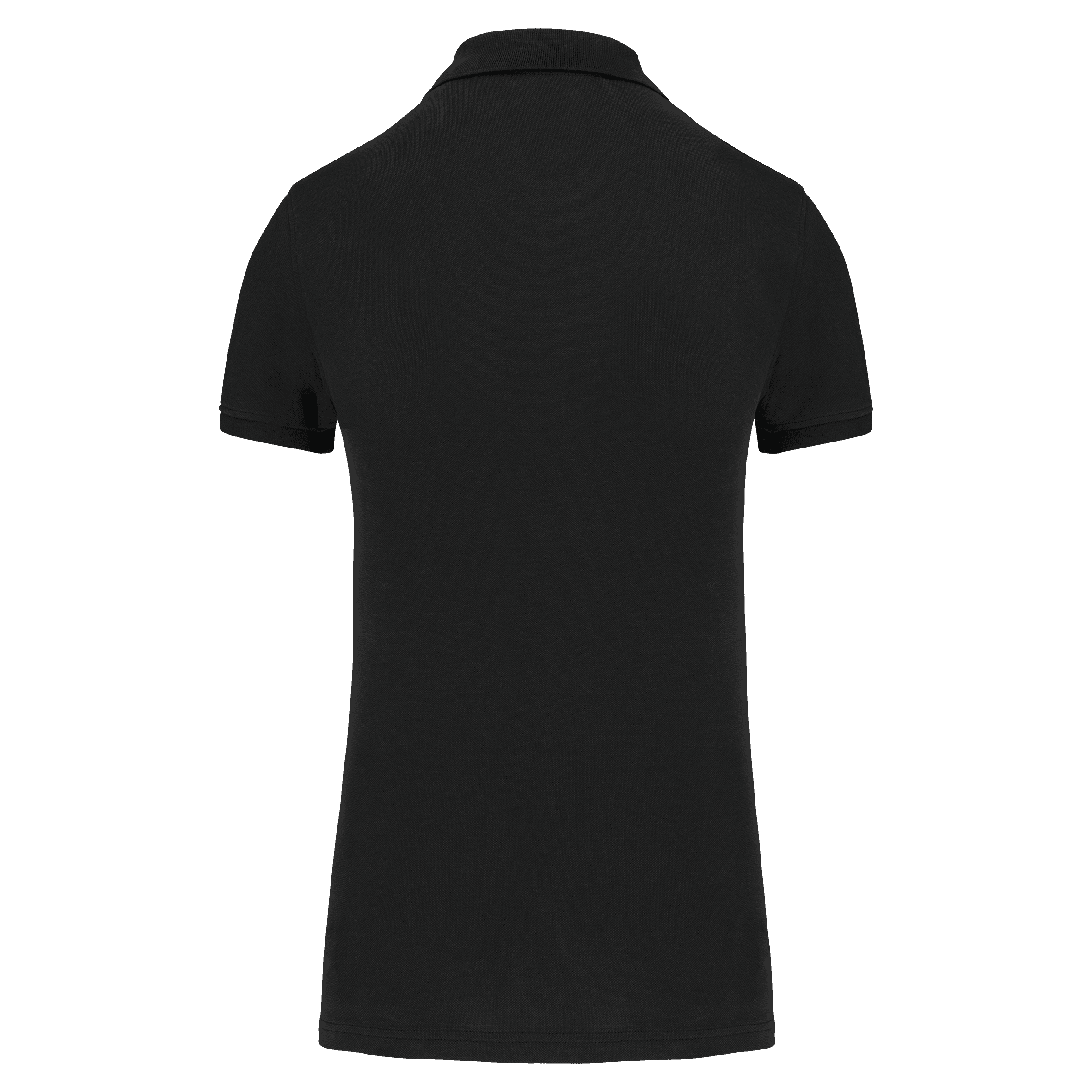 Polo piqué Bio180 femme — coloris Black (Noir)