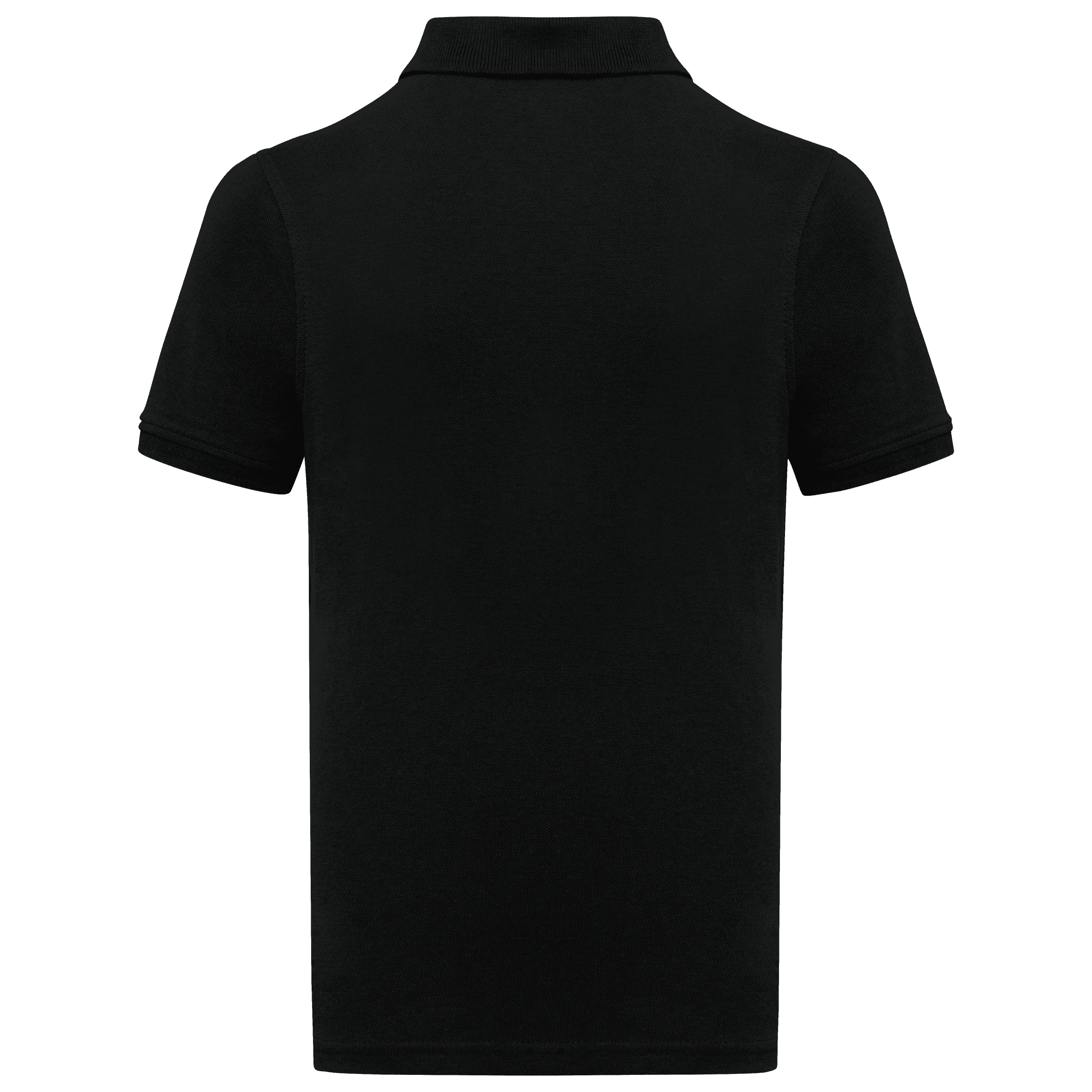Polo piqué Bio180 enfant — coloris Black (Noir)