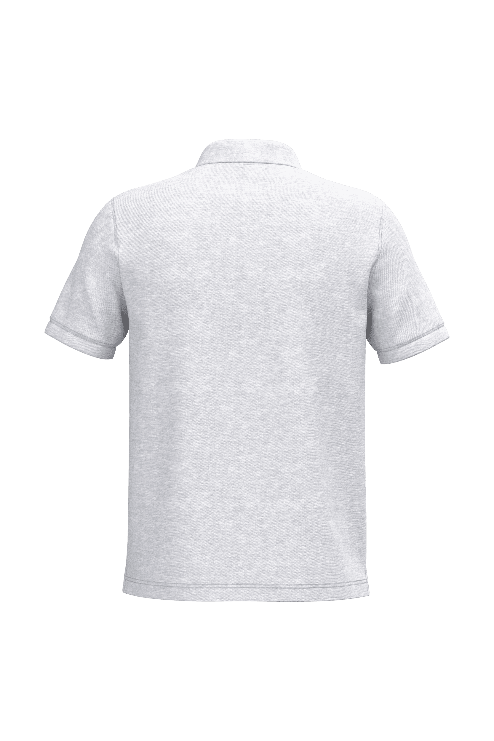 Polo piqué manches courtes homme — coloris Ash Heather (Gris)
