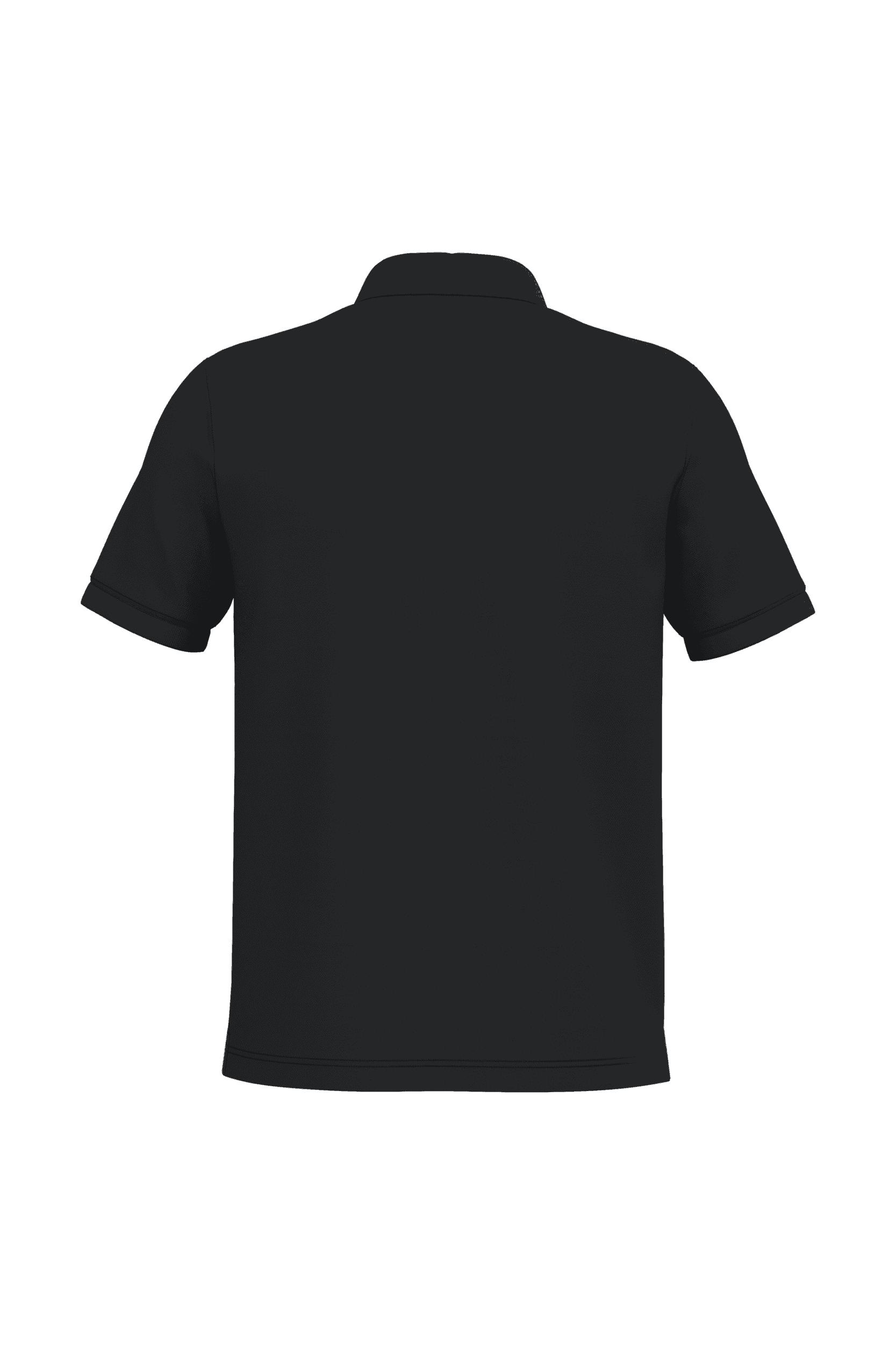 Polo piqué manches courtes homme — coloris Black (Noir)