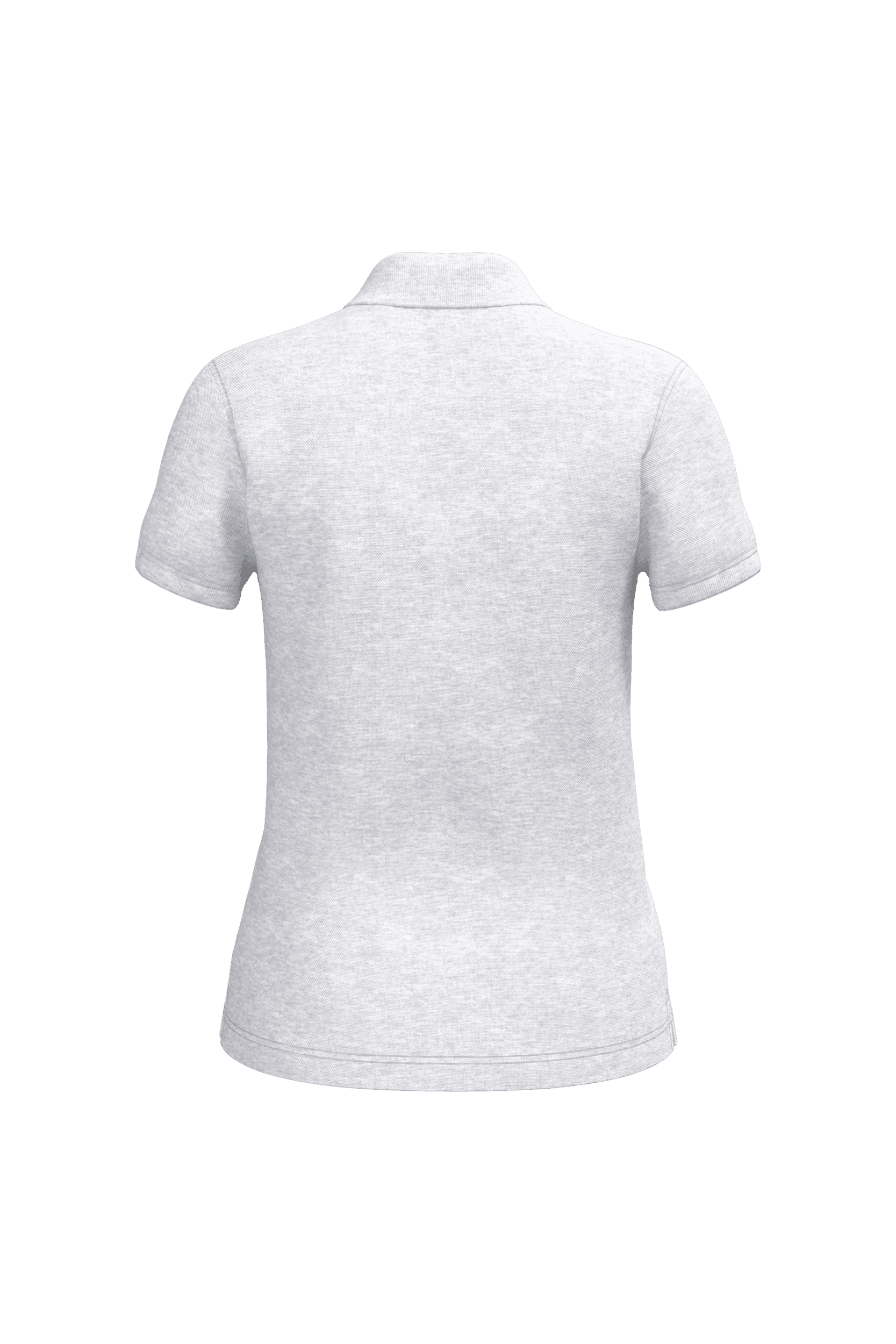 Polo manches courtes femme — coloris Ash Heather (Gris)