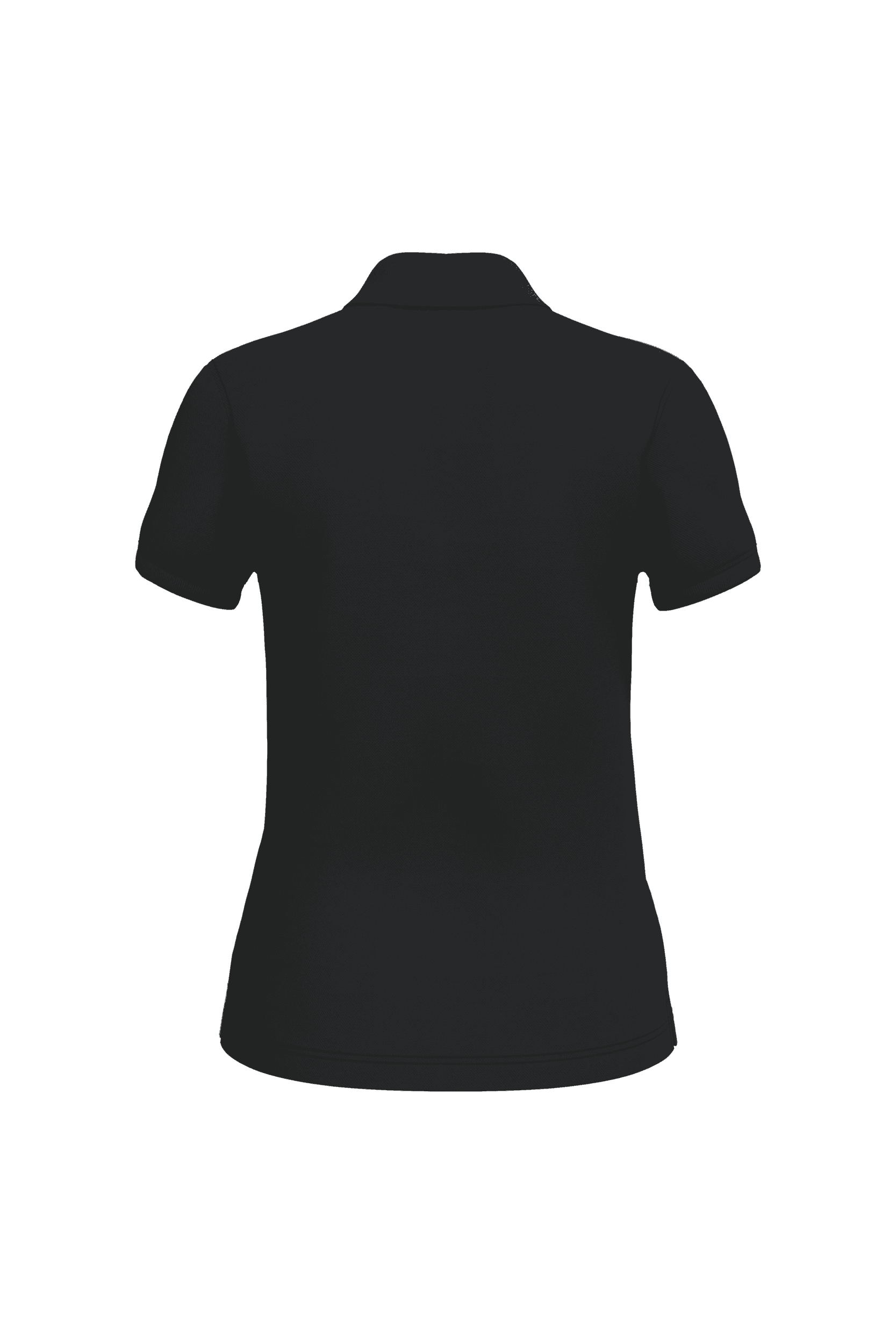 Polo manches courtes femme — coloris Black (Noir)