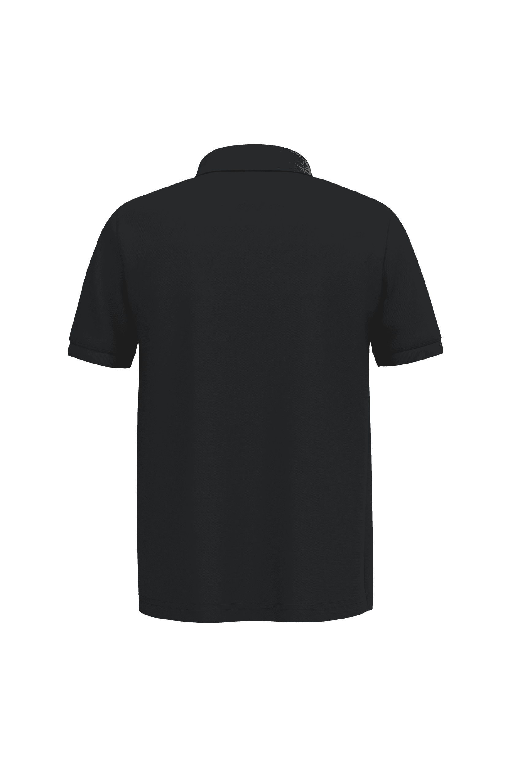 Polo piqué manches courtes homme — coloris Black (Noir)