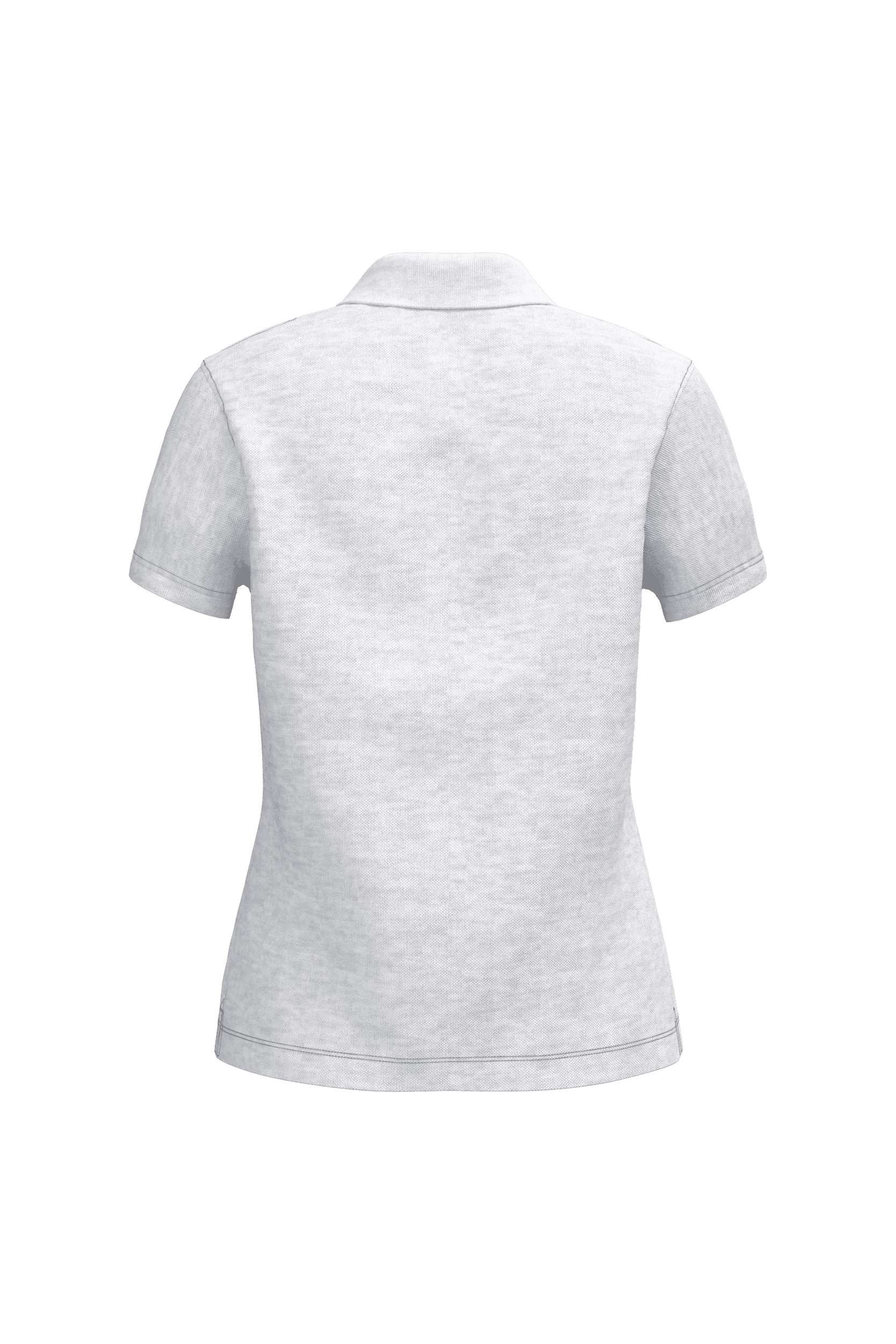 Polo piqué manches courtes femme — coloris Ash Heather (Gris)