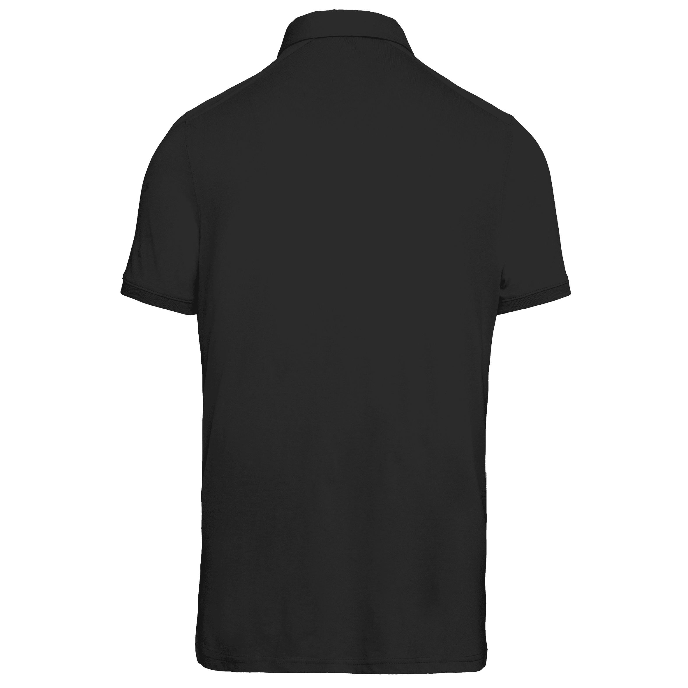 Polo jersey manches courtes homme — coloris Black (Noir)