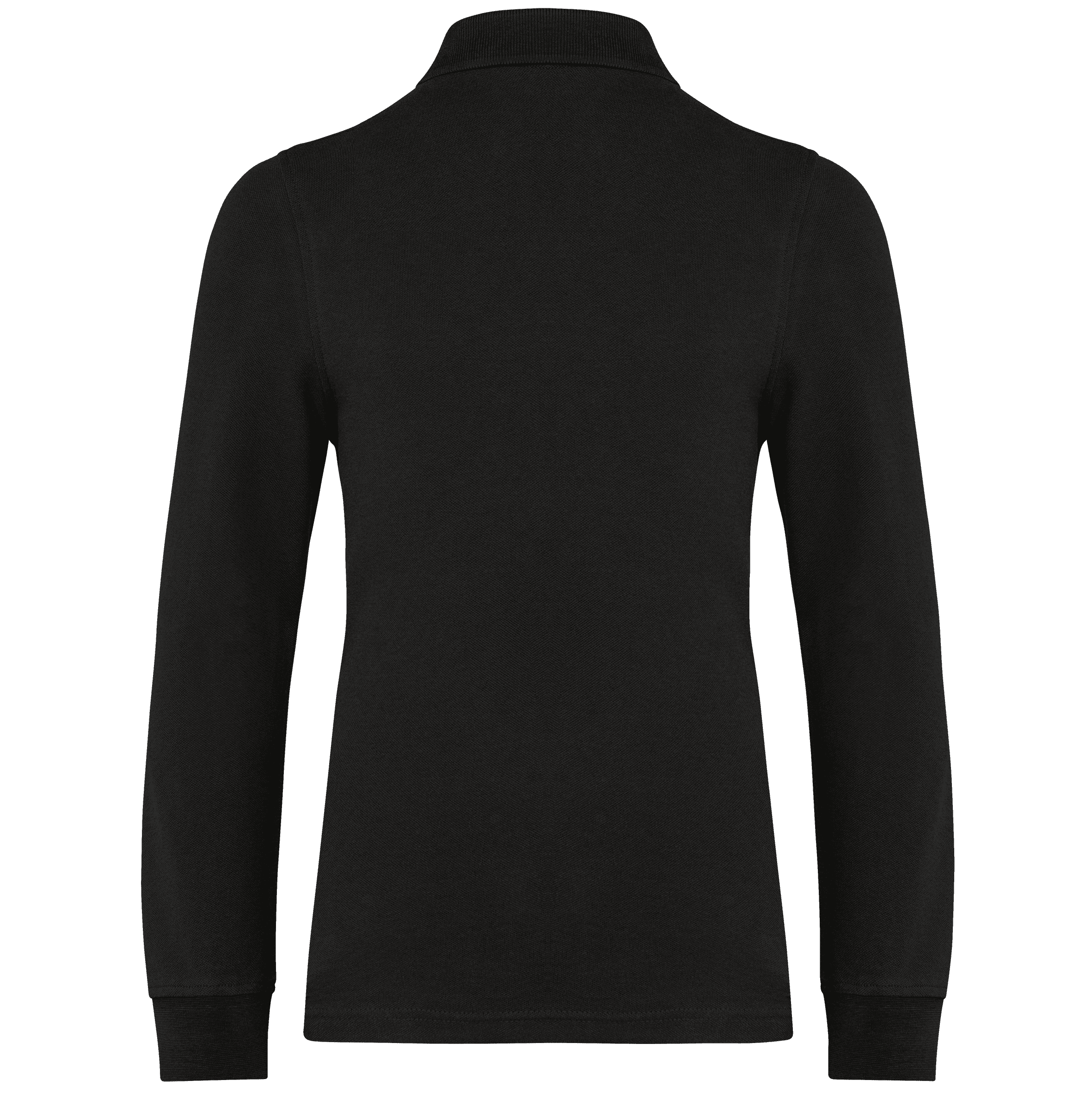 Polo manches longues enfant — coloris Black (Noir)