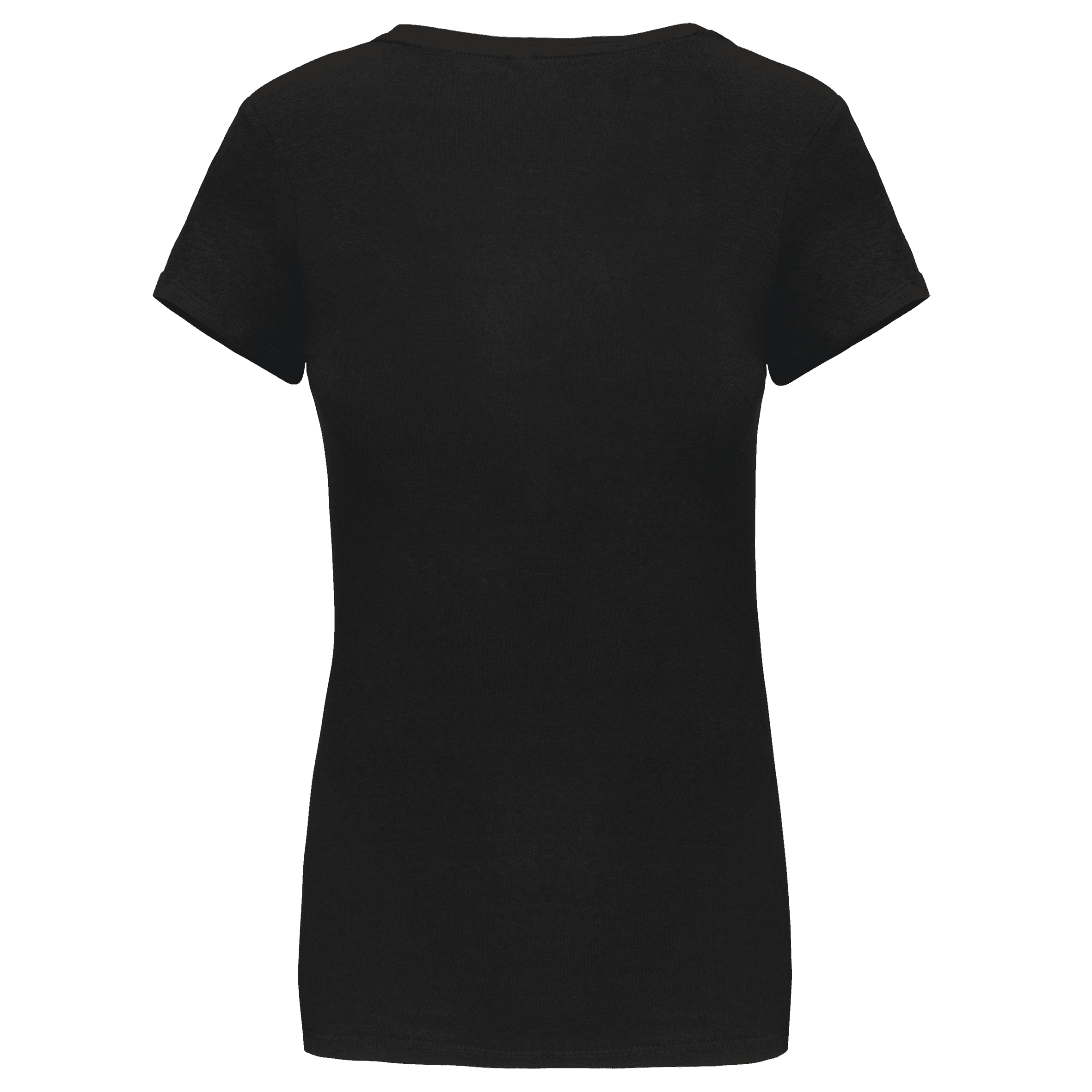 T-shirt col rond manches courtes femme — coloris Black (Noir)