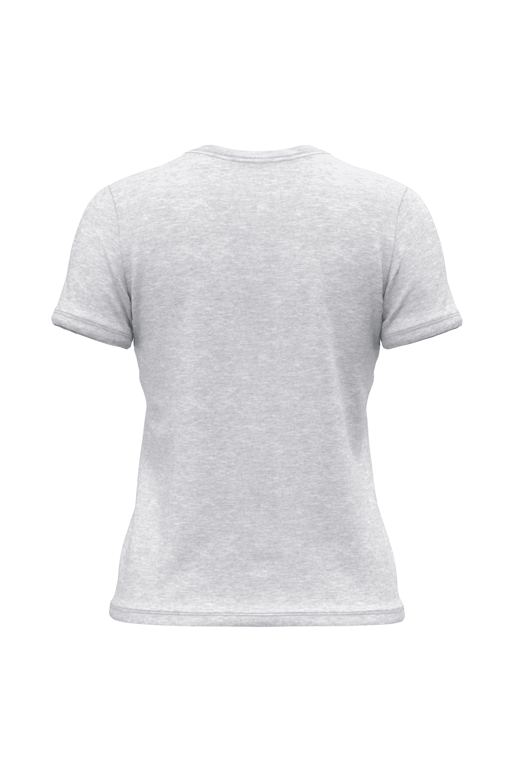 T-shirt BIO150 col V femme — coloris Ash Heather (Gris)