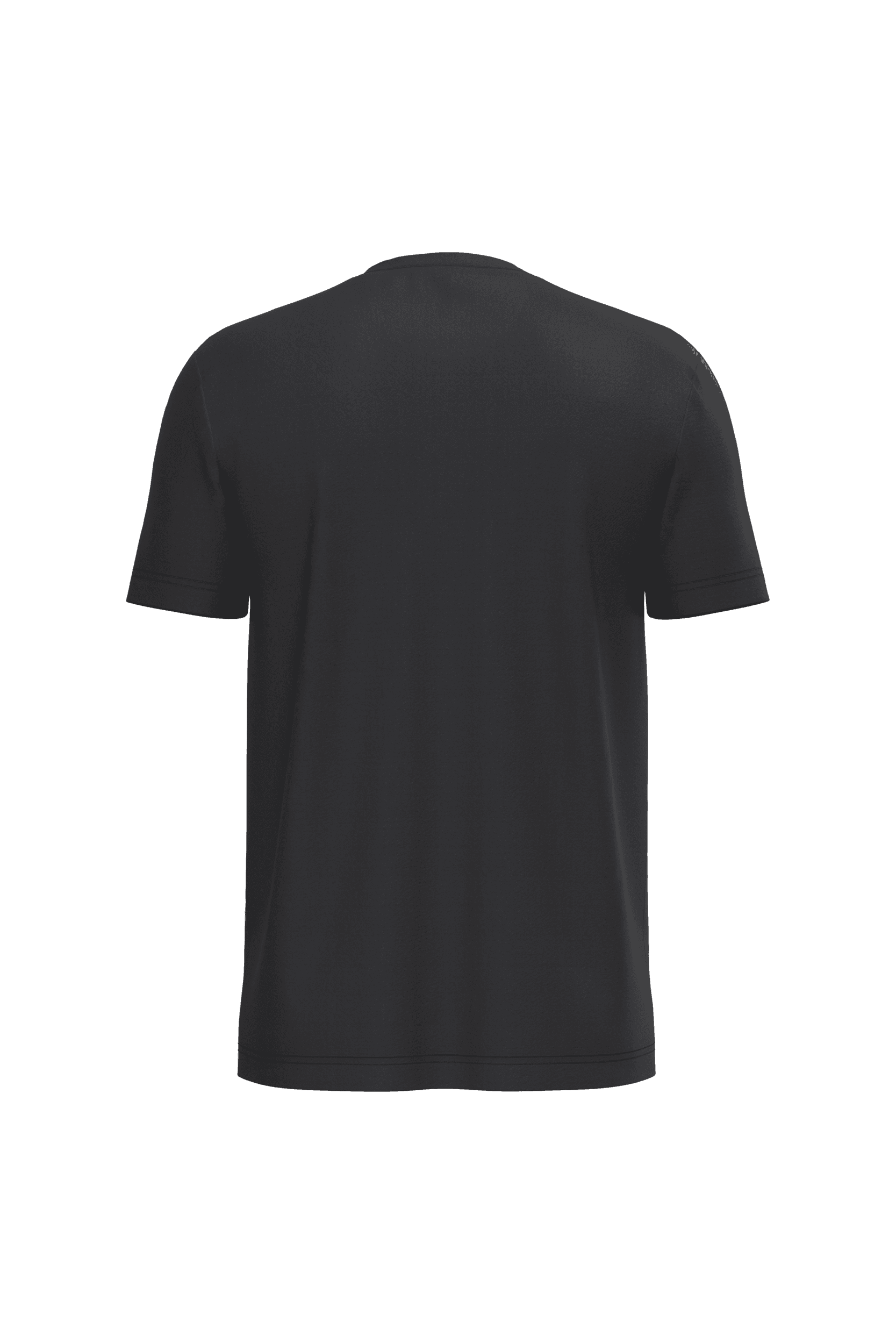 T-shirt col rond manches courtes homme — coloris Black (Noir)