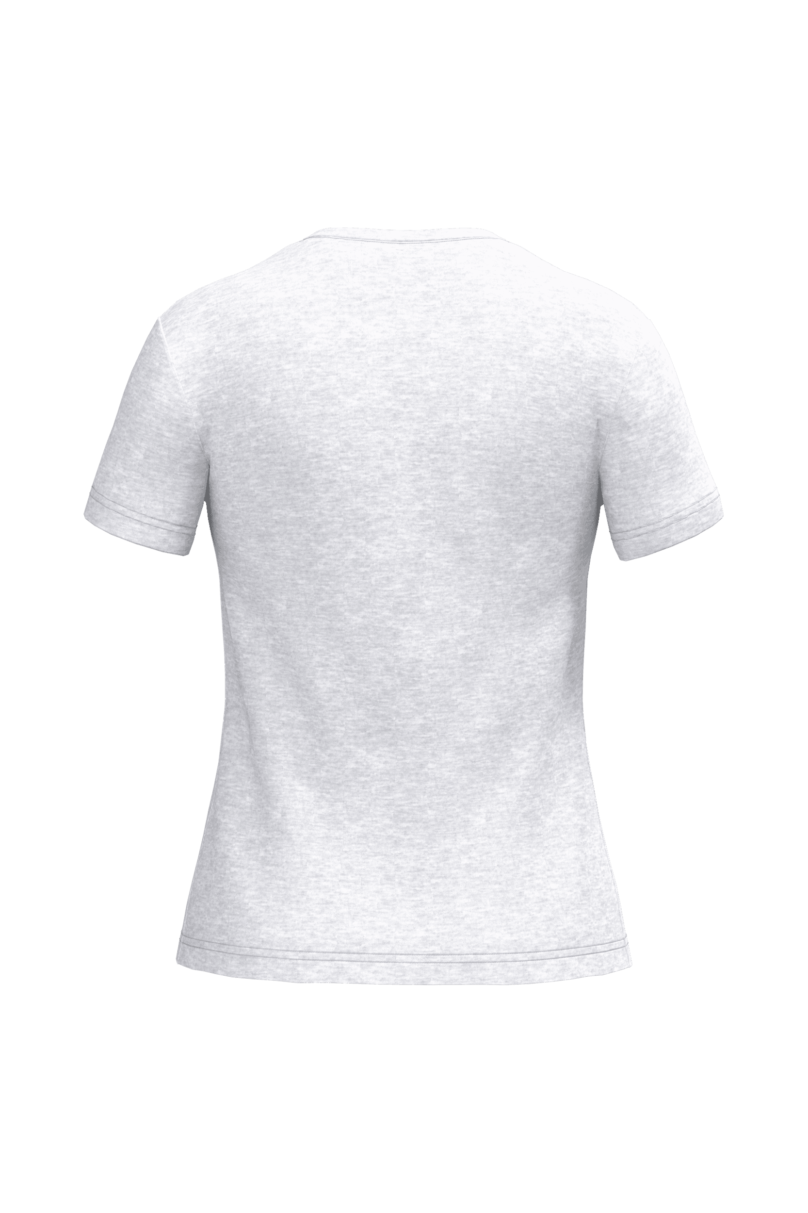 T-shirt col rond manches courtes femme — coloris Ash Heather (Gris)