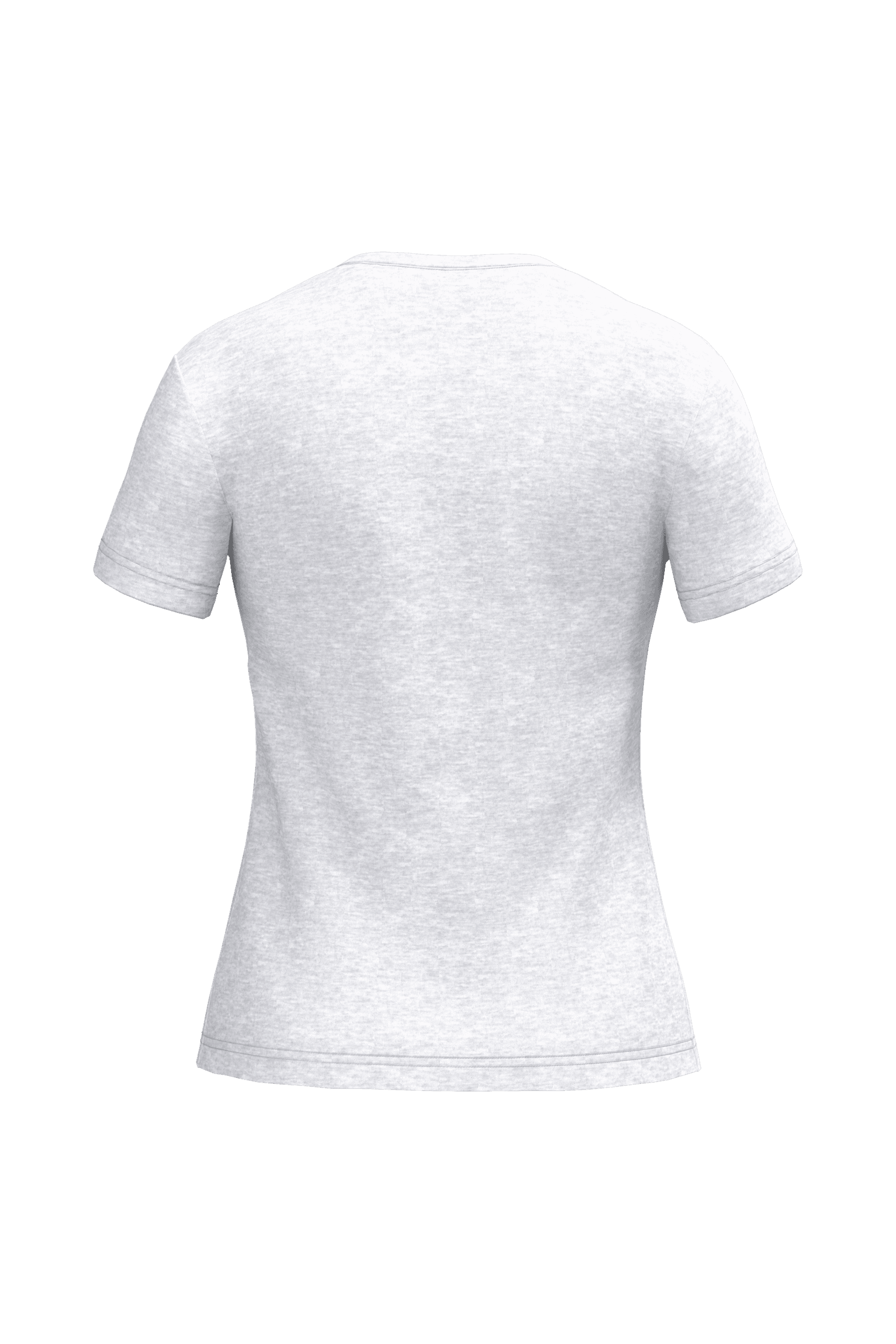 T-shirt col V manches courtes femme — coloris Ash Heather (Gris)