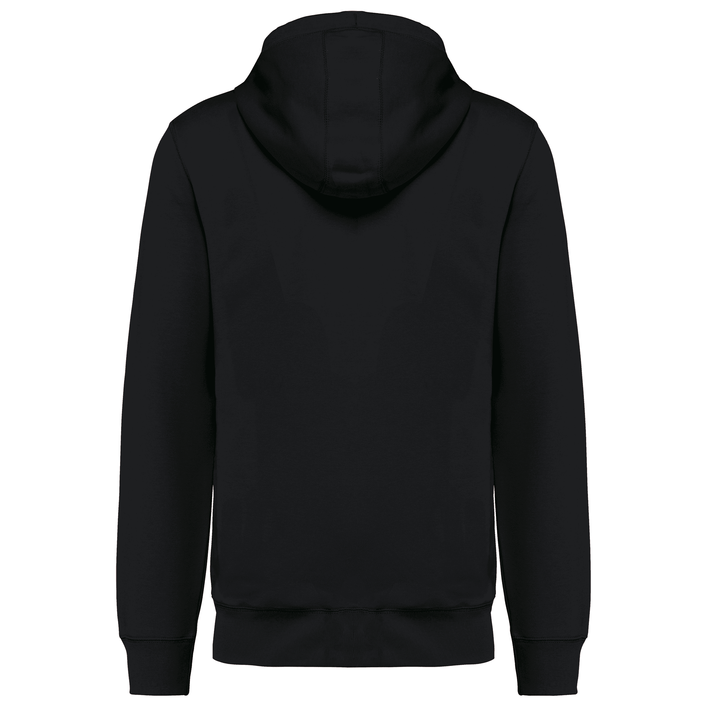 Sweat-shirt french terry écoresponsable à capuche unisexe — coloris Black (Noir)