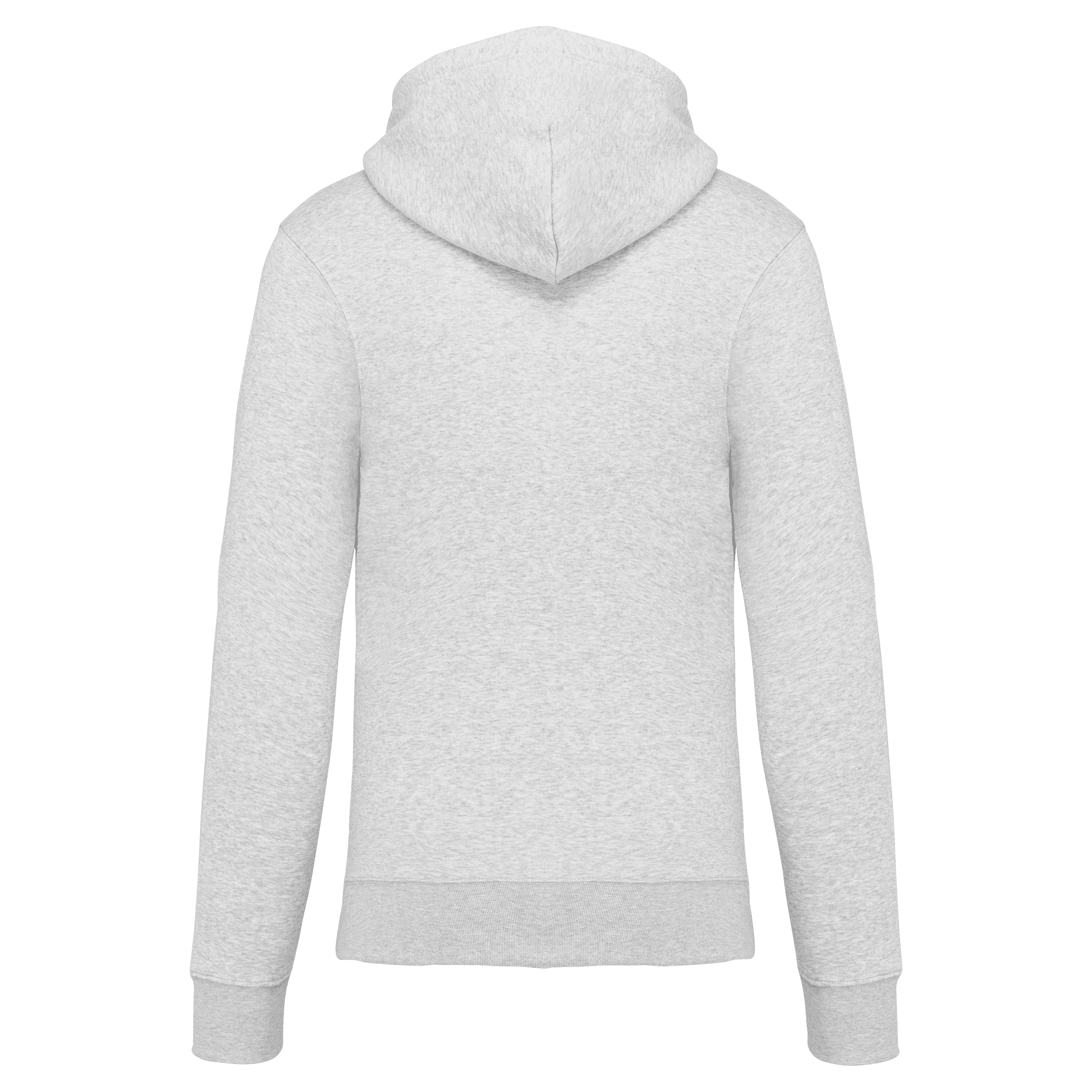 Sweat-shirt écoresponsable zippé à capuche homme — coloris Ash Heather (Gris)