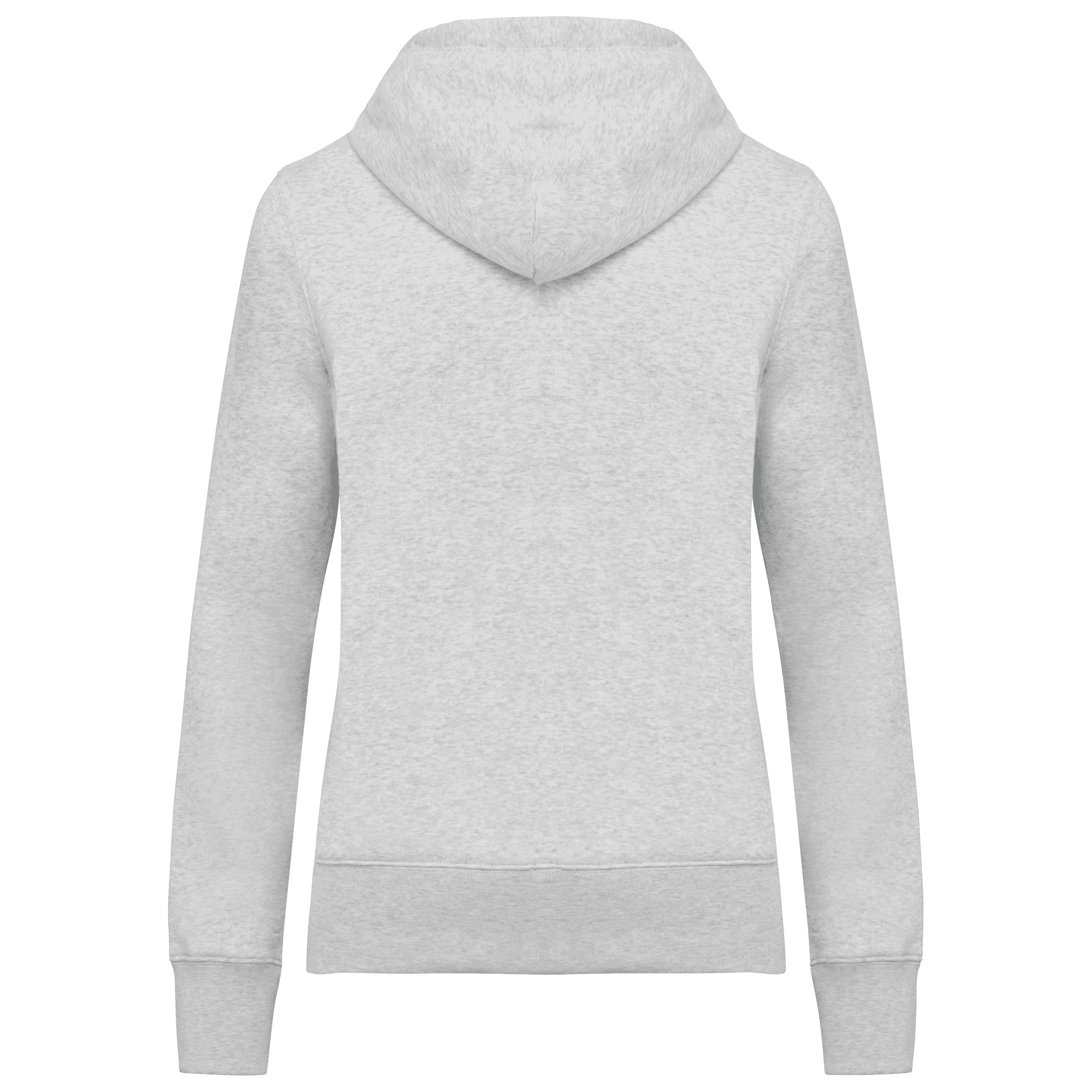Sweat-shirt écoresponsable zippé à capuche femme — coloris Ash Heather (Gris)
