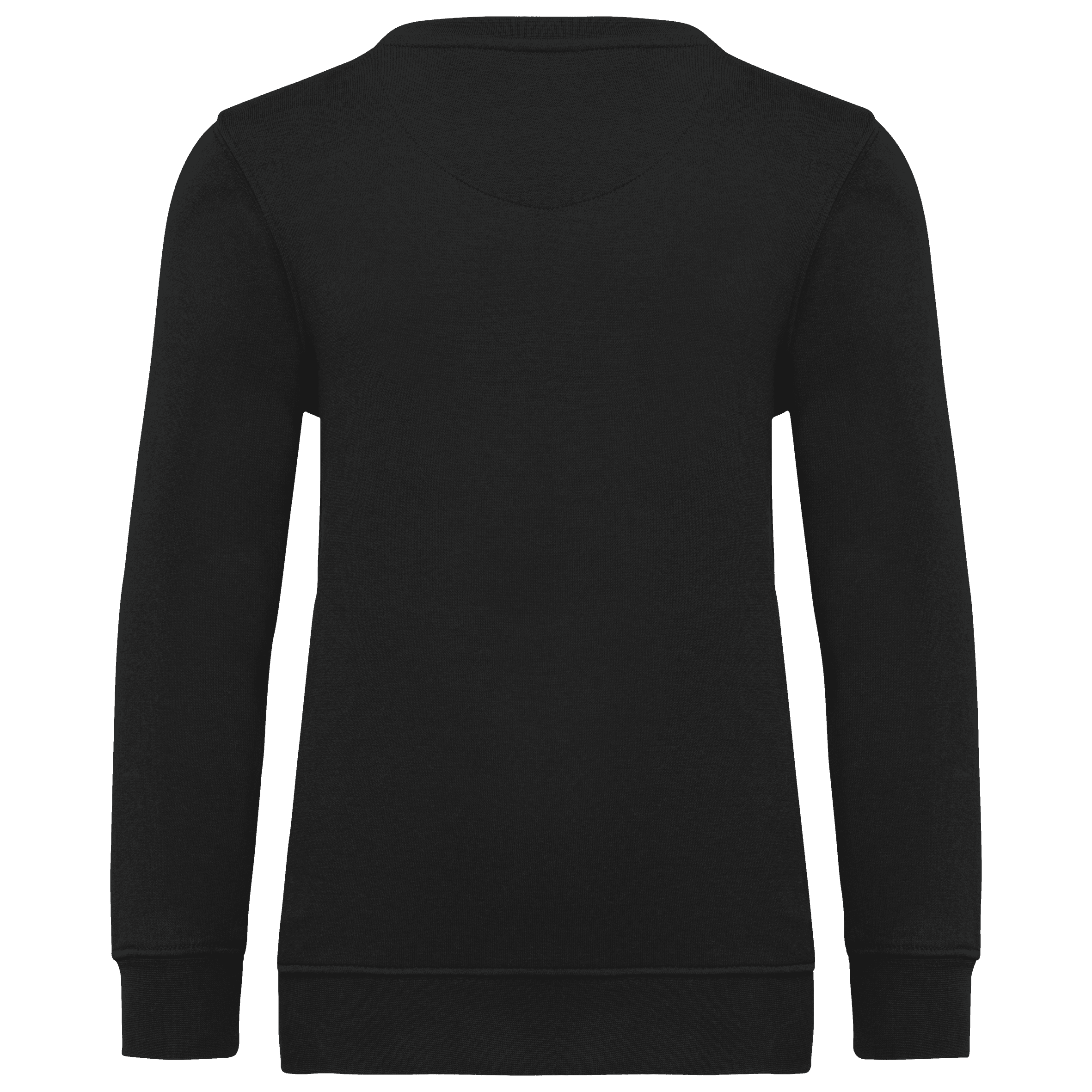 Sweat-shirt col rond enfant — coloris Black (Noir)