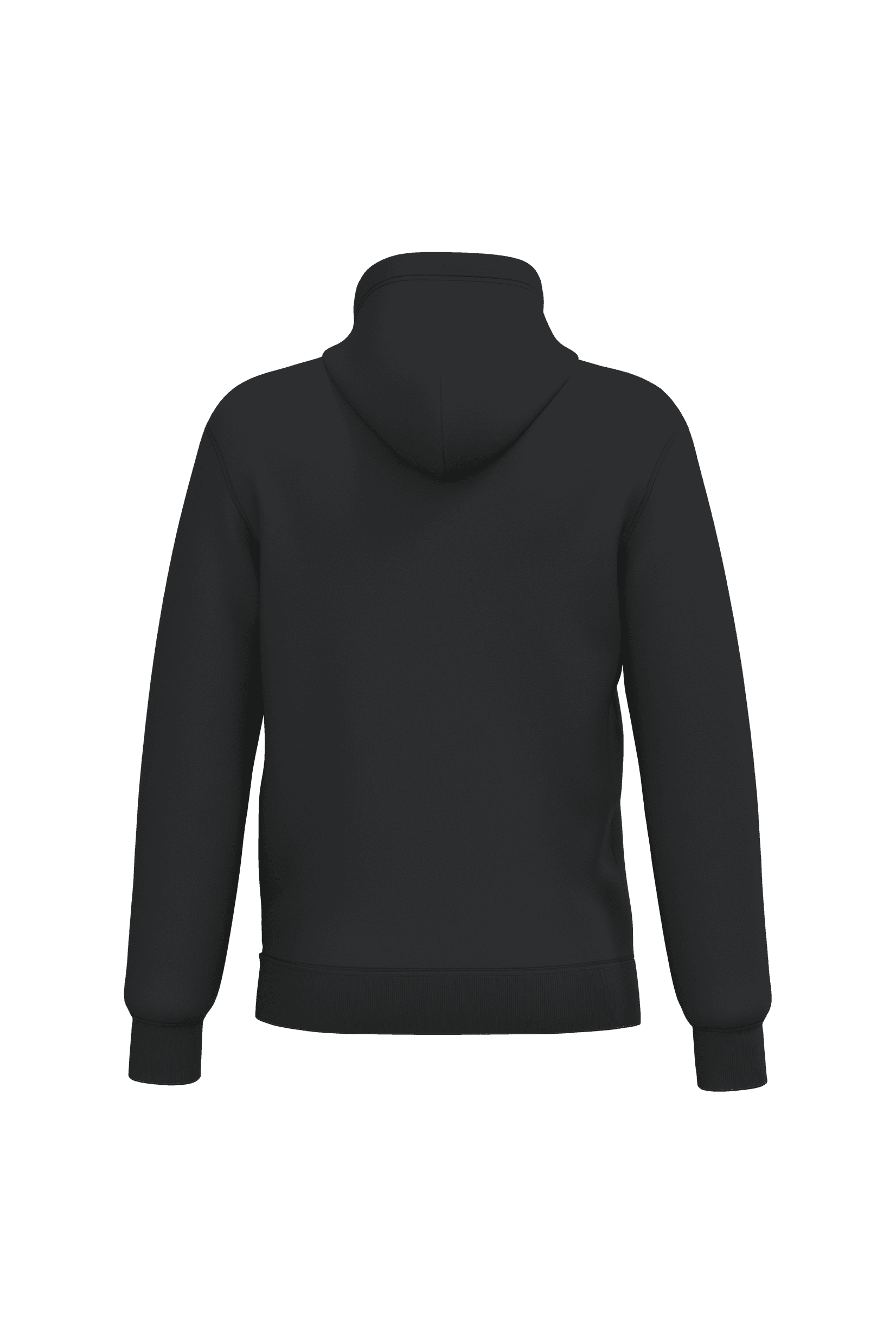 Sweat-shirt recyclé à capuche unisexe — coloris Black (Noir)
