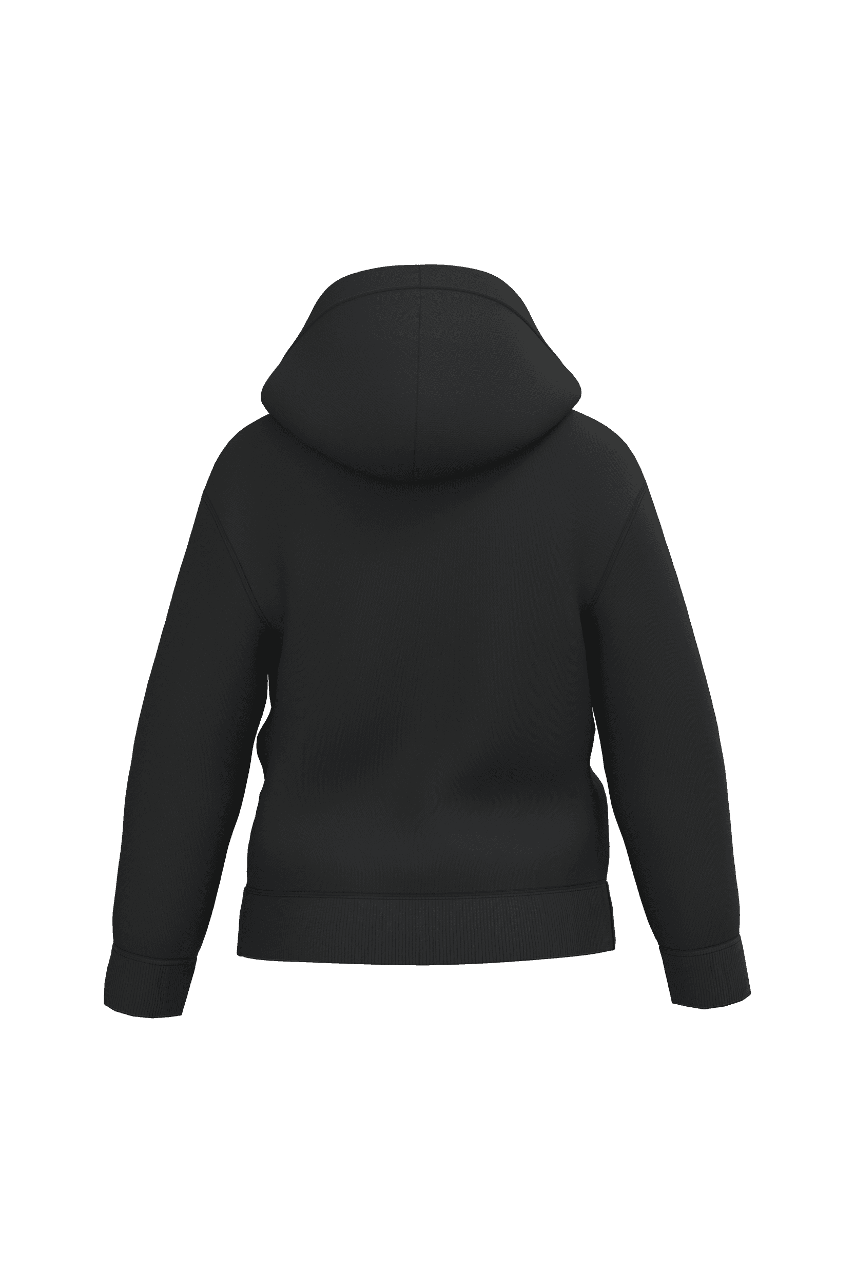 Sweat-shirt recyclé à capuche enfant — coloris Black (Noir)