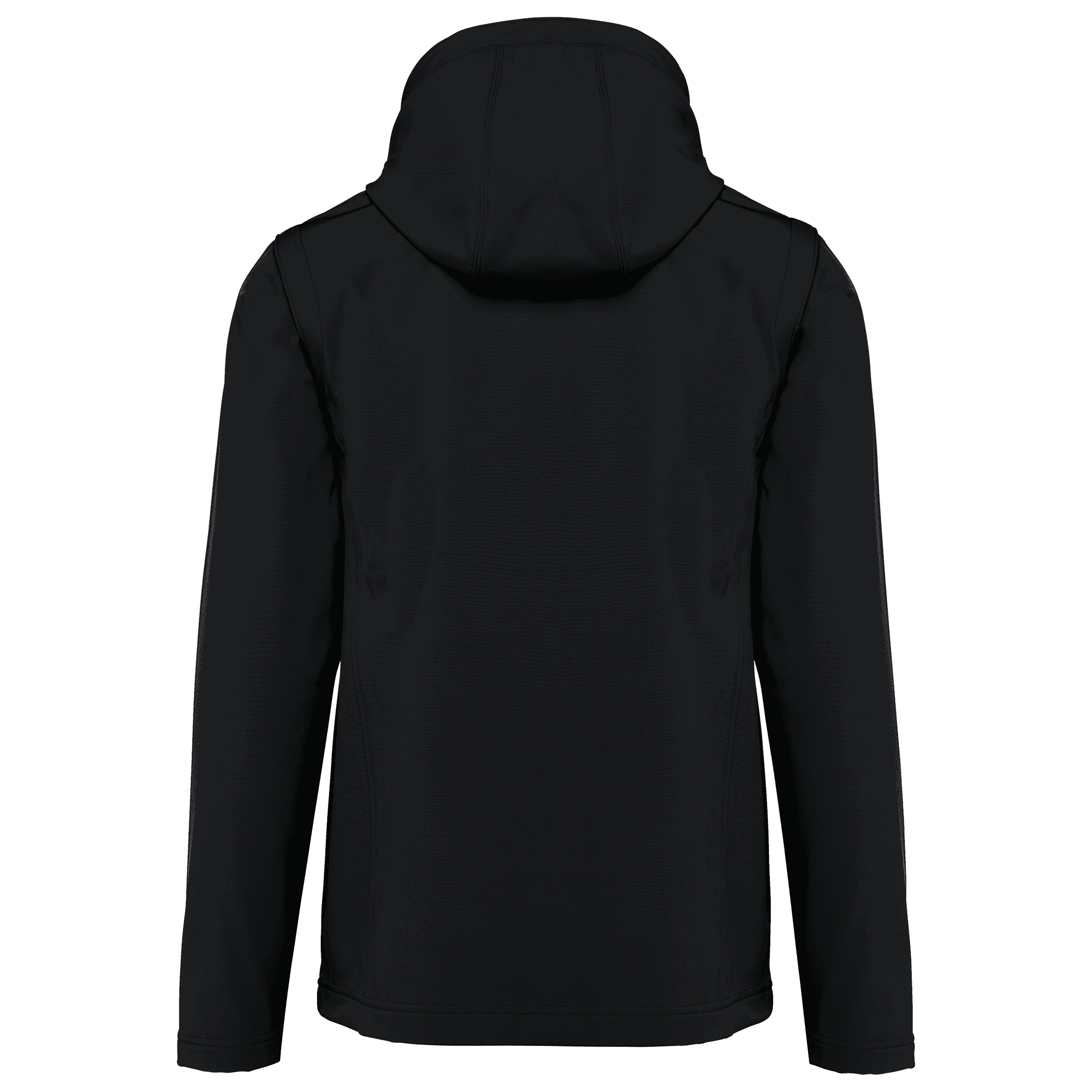 Veste Softshell 3 couches à capuche avec manches amovibles unisexe — coloris Black (Noir)