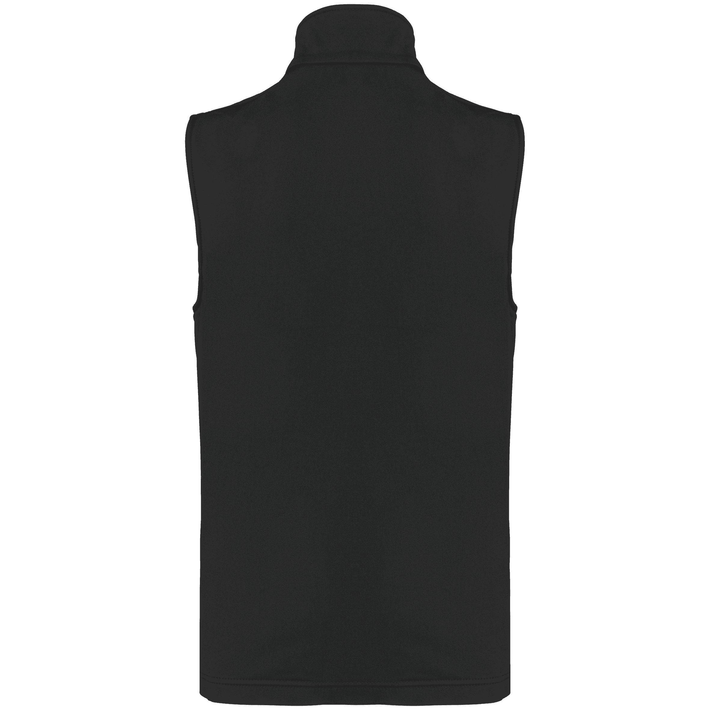 Bodywarmer softshell écoresponsable 2 couches unisexe — coloris Black (Noir)