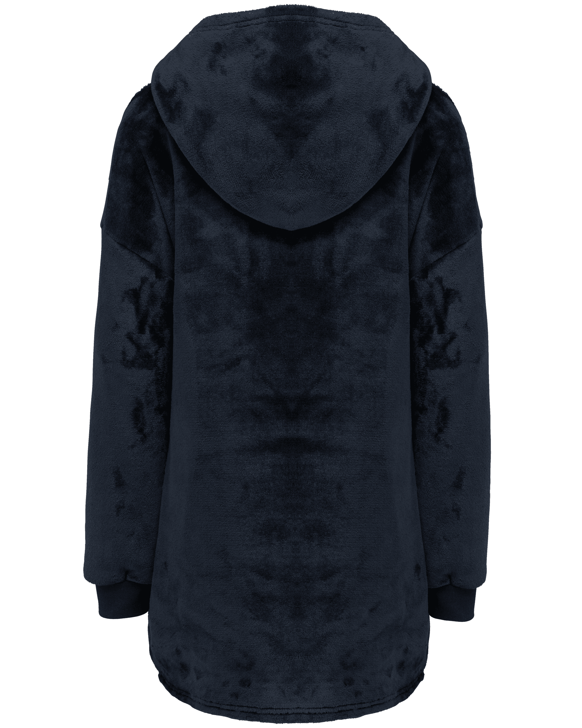 Plaid poncho enfant — coloris Night Navy (Bleu)