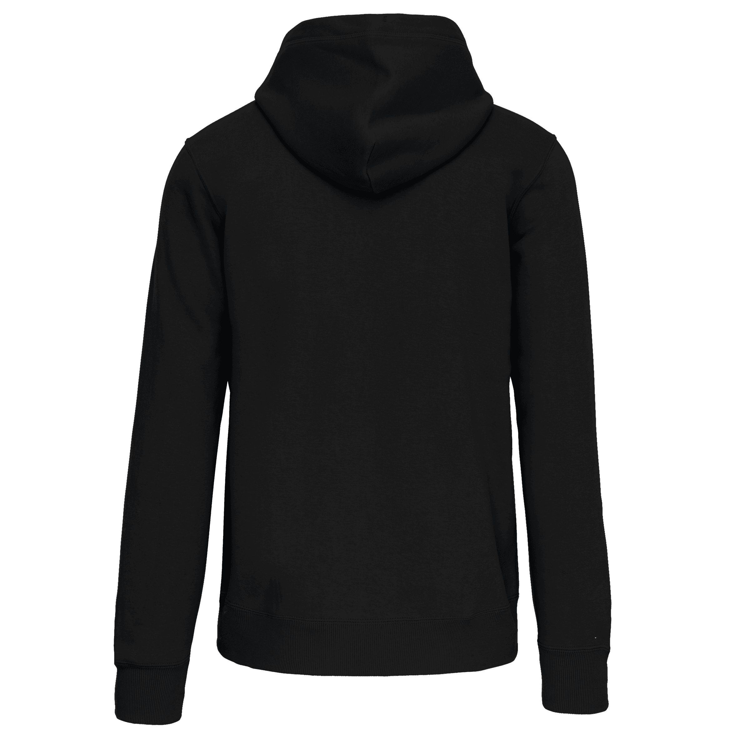 Sweat-shirt zippé capuche unisexe — coloris Black (Noir)